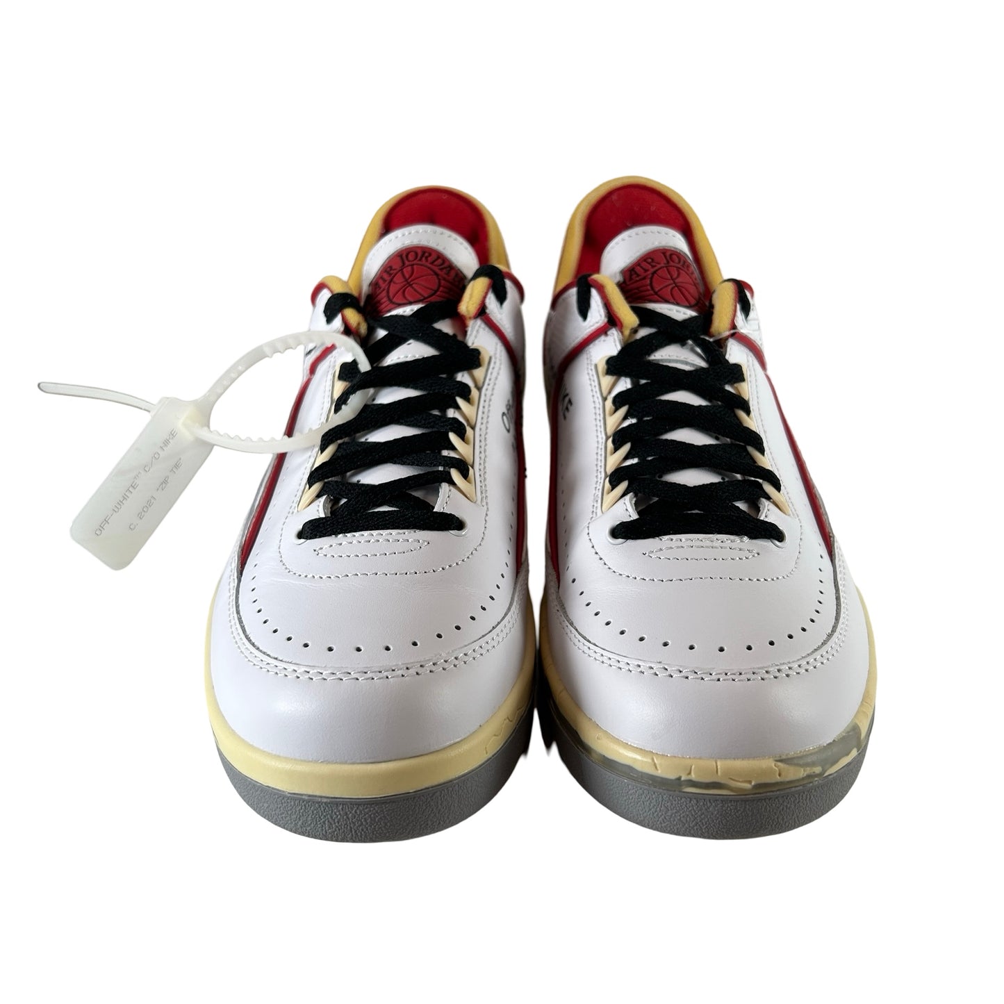 DJ4375 106 Jordan 2 Retro Low SP Off-White White Red [USED] - 10.5 M (Used)