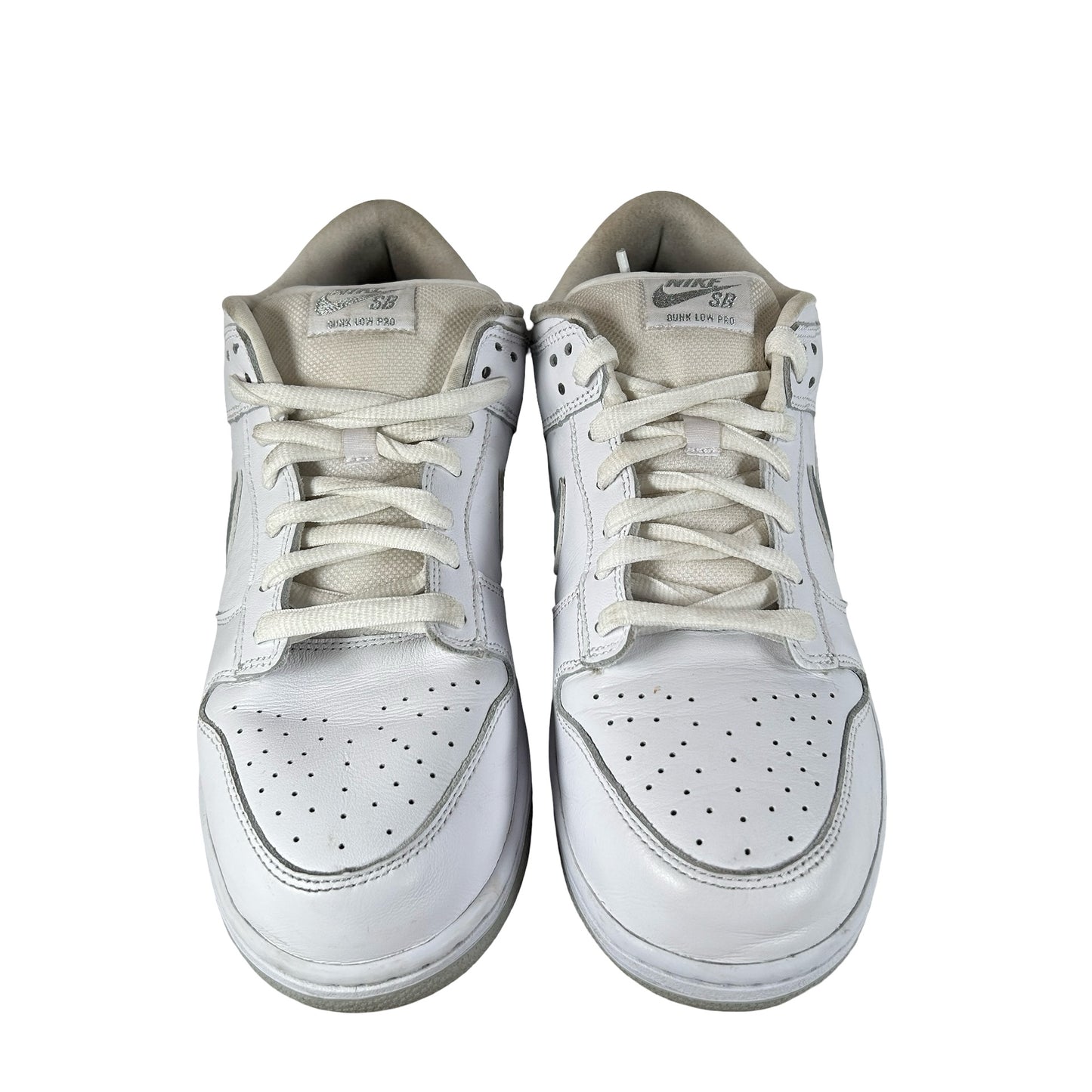 HQ8487 100 Nike SB Dunk Low Supreme 94 White Metallic Silver [USED] - 10 M (Used)