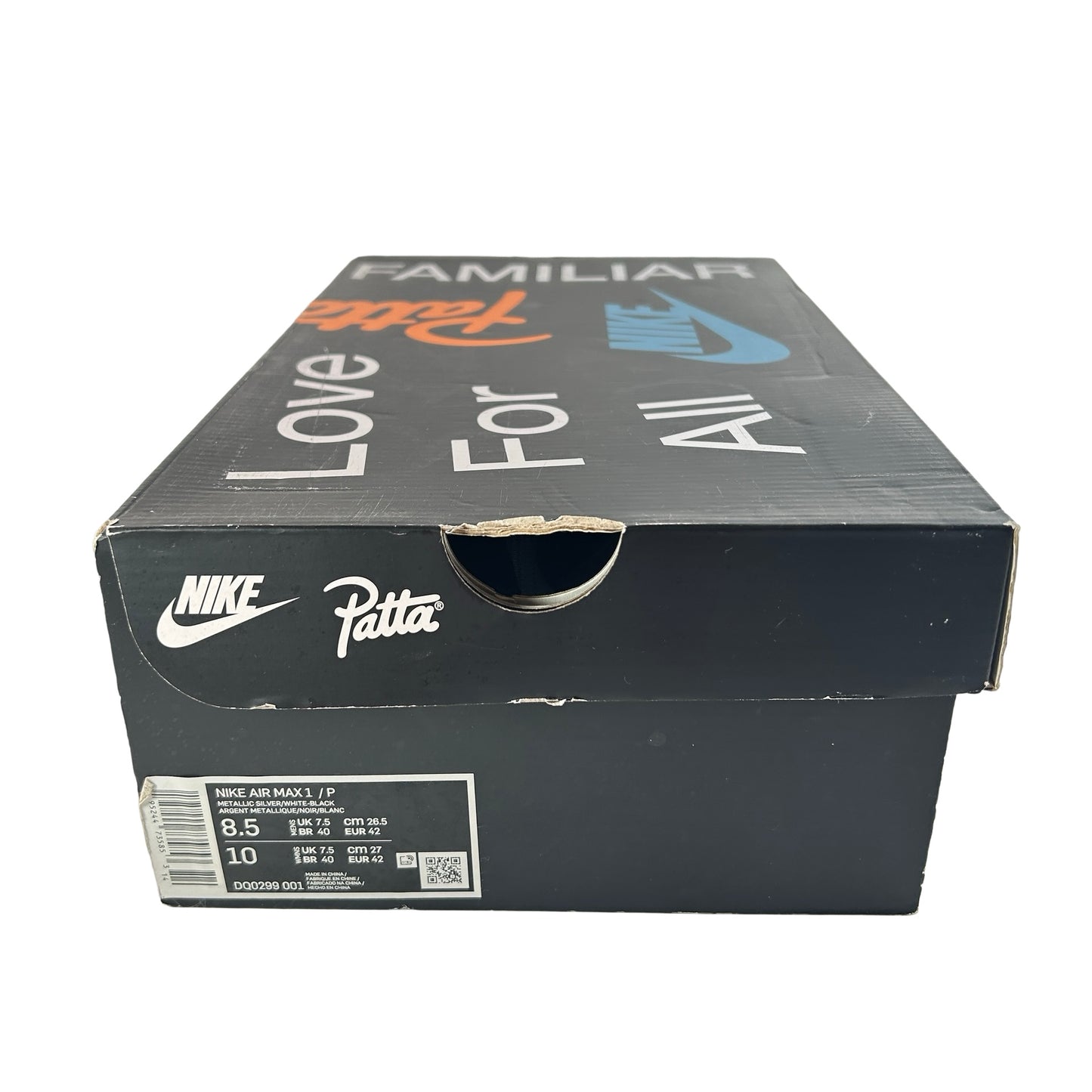 DQ0299 001 Nike Air Max 1 Patta Waves Black [USED] - 8.5 M (Used)