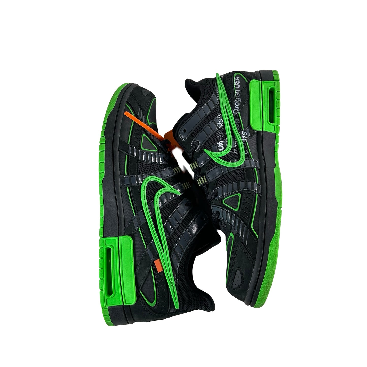 CU6015 001 Nike Air Rubber Dunk Off-White Green Strike [USED] - 13 M (Used) (No Box)