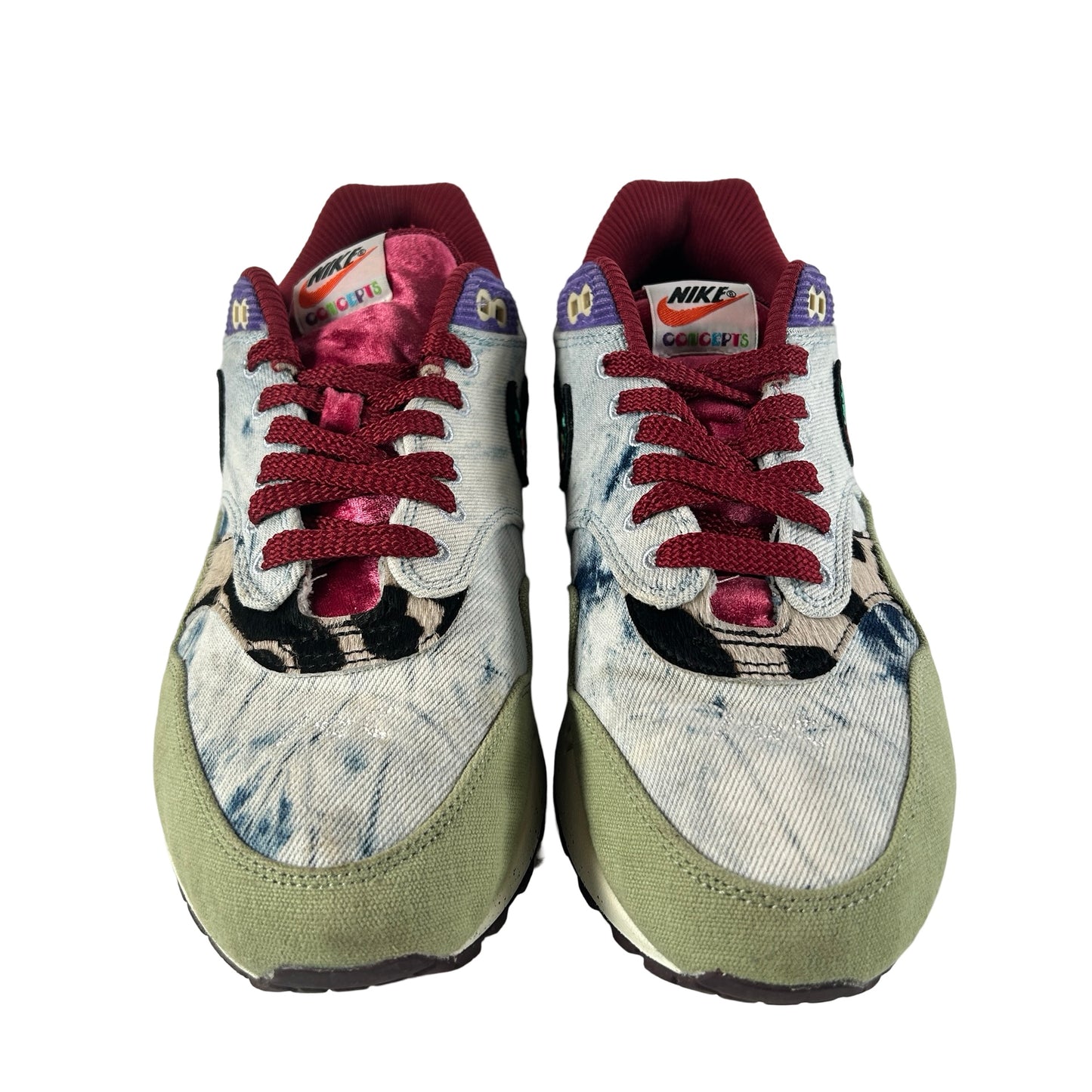 DN1803 300 Nike Air Max 1 Concepts Denim Olive Canvas [USED] - 9.5 M (Used)