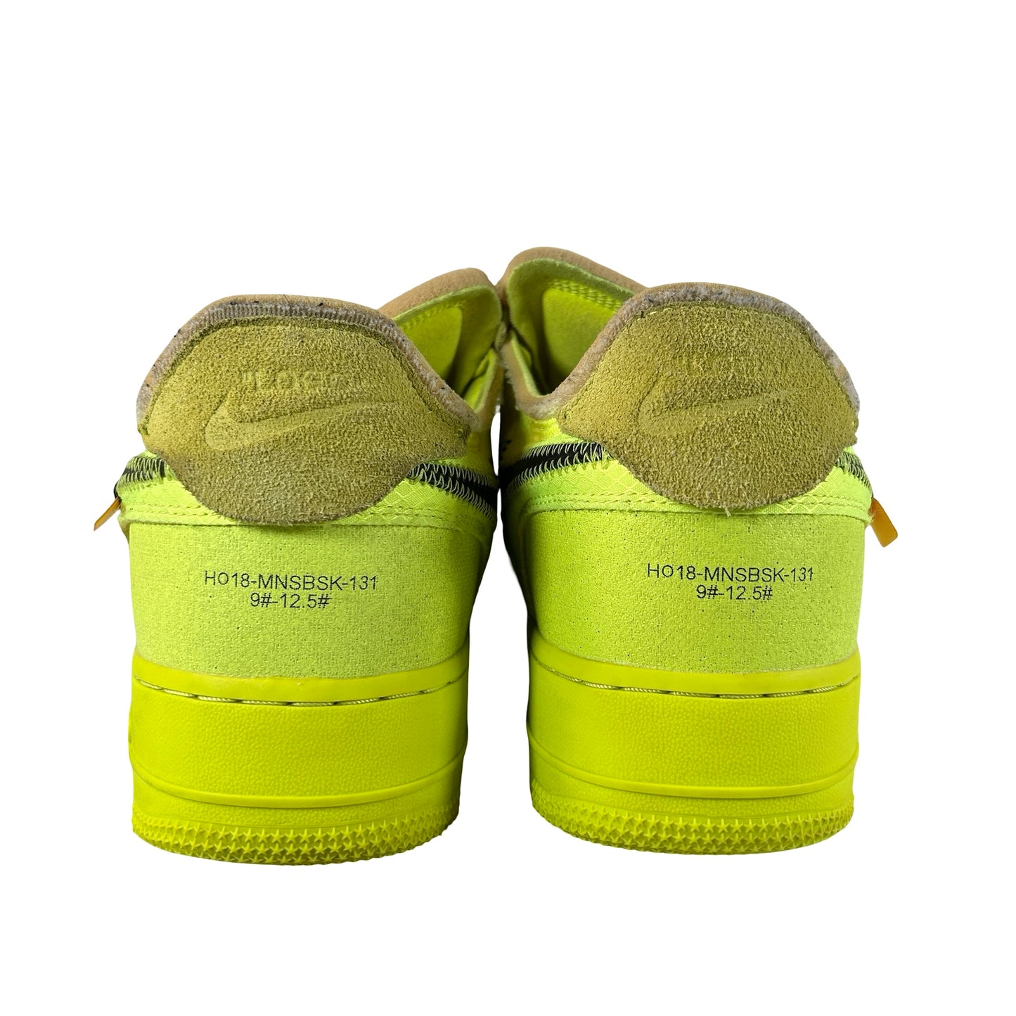 AO4606 700 Nike Air Force 1 Low Off-White Volt [USED] - 12 M (Used) (Replace Box)