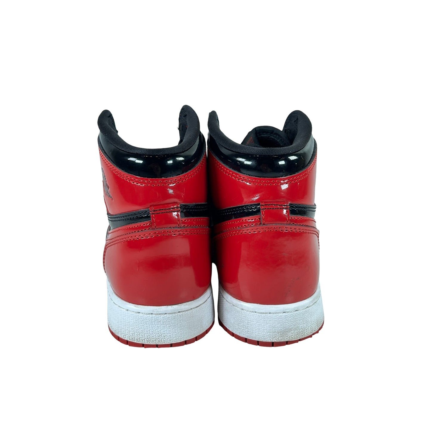 575441 063 Jordan 1 Retro High OG Patent Bred (GS) [USED] - 7 Y (Used2) (No Box2)