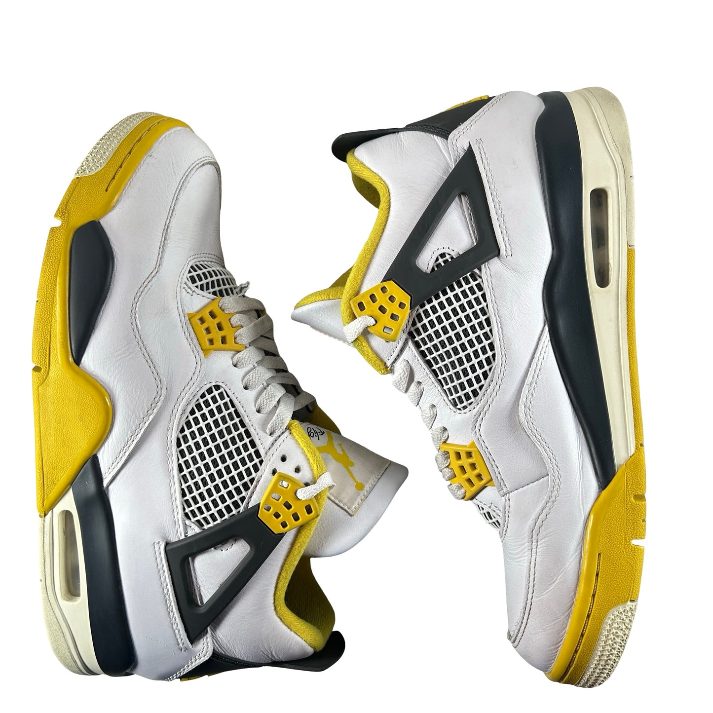 AQ9129 101 Jordan 4 Retro Vivid Sulfur (Women's) [USED] - 11 W (Used) (No Box)