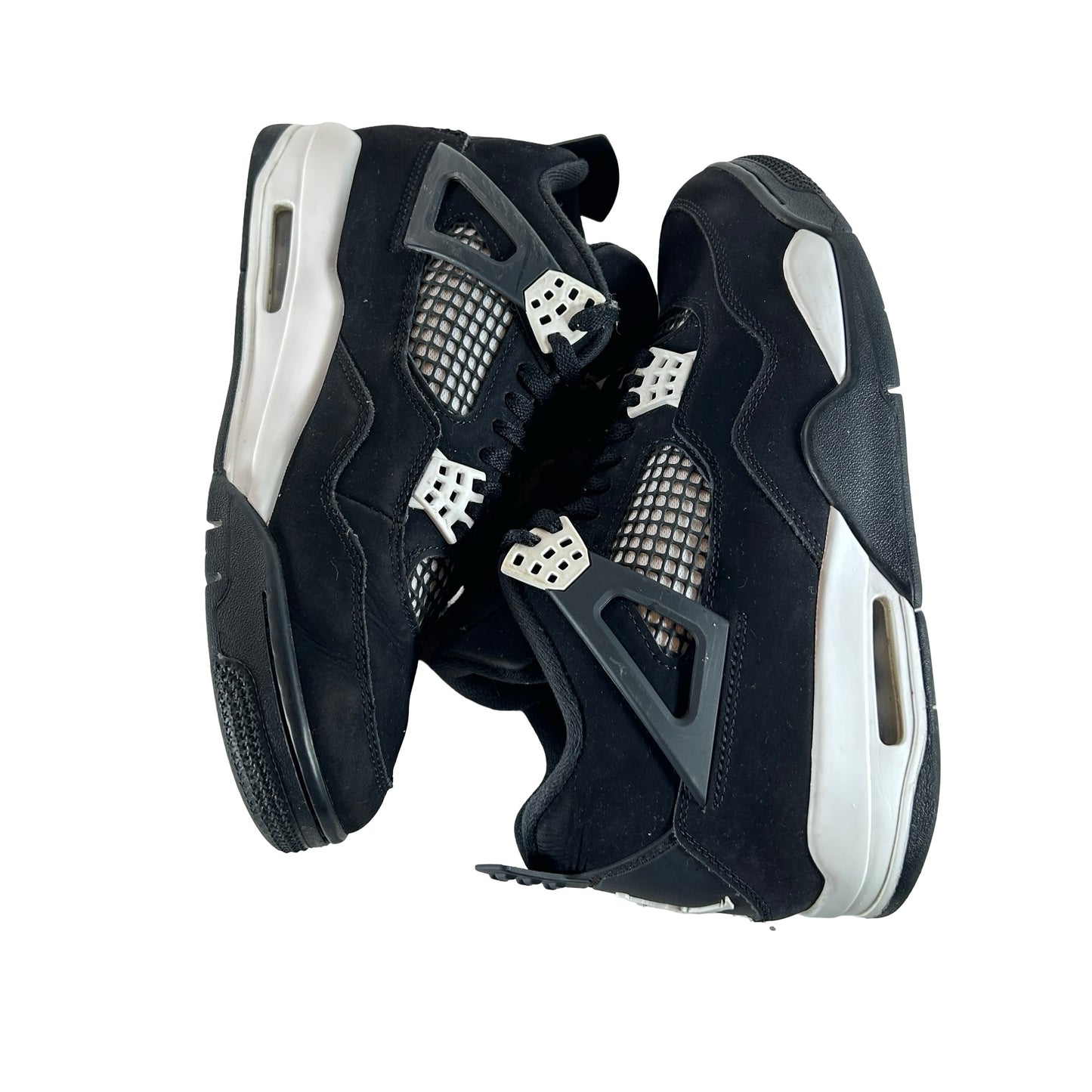 FQ8138 001  Jordan 4 Retro White Thunder [USED] - 9 M (Used2) (No Box2)