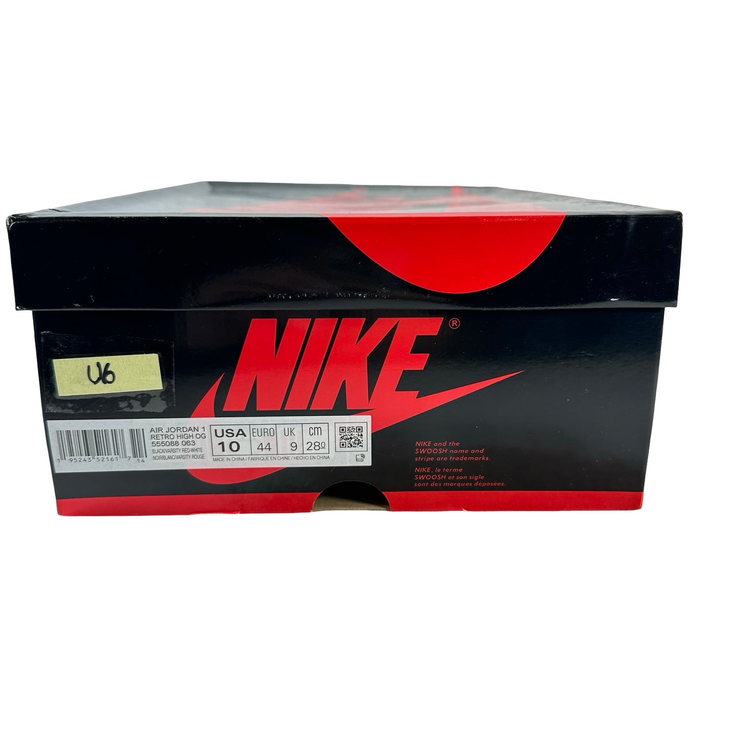 555088 063 Jordan 1 Retro High OG Patent Bred [USED] - 10 M (Used6)