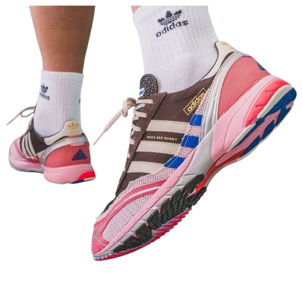 JP5997 Adidas Adizero SL 72 Bad Bunny Brown Clear Pink