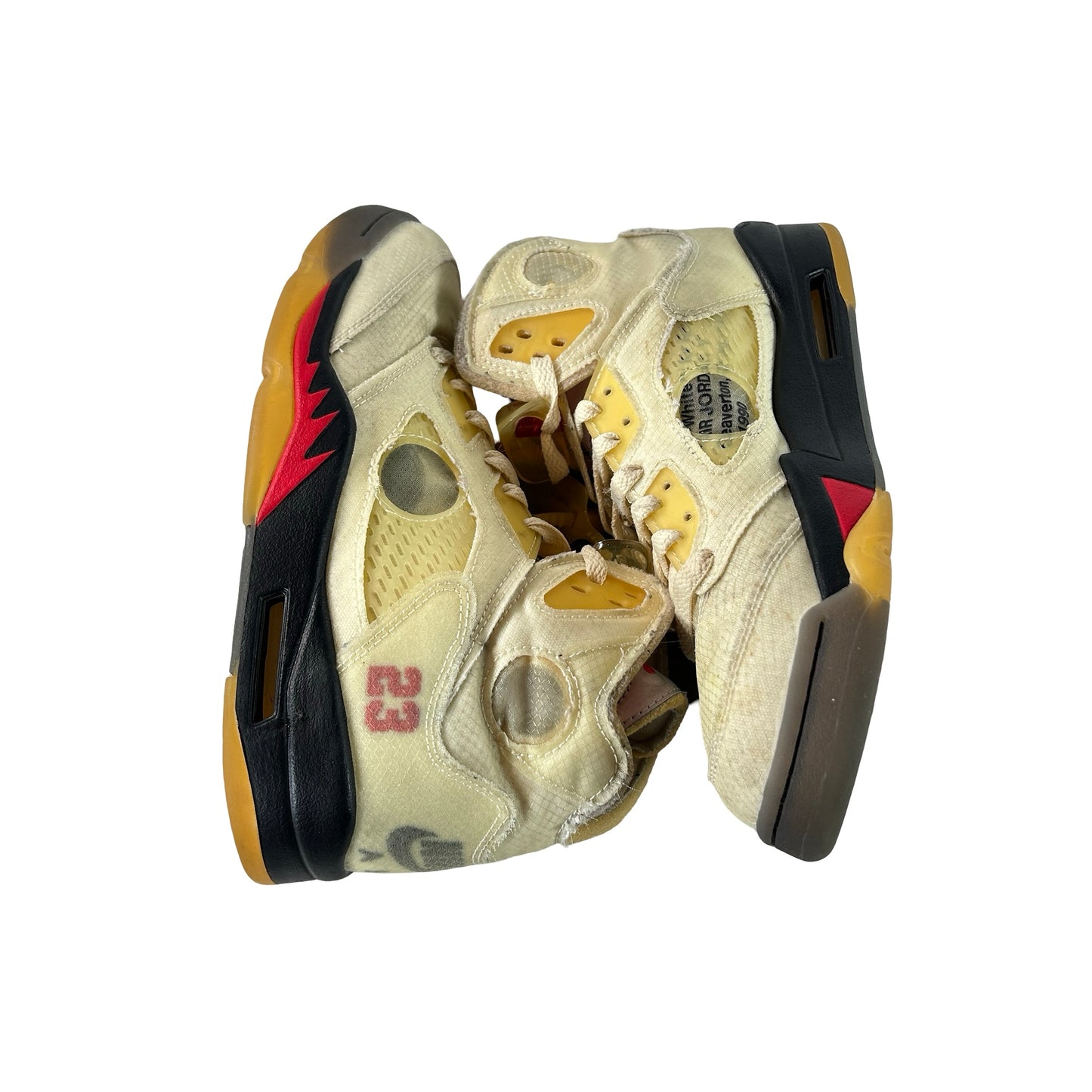 DH8565 100 Jordan 5 Retro Off-White Sail [USED] - 7.5 M (Used5)