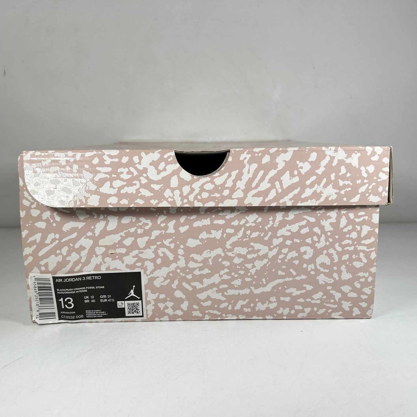 CT8532 008 Jordan 3 Retro Desert Elephant [USED] - 13 M (Used)