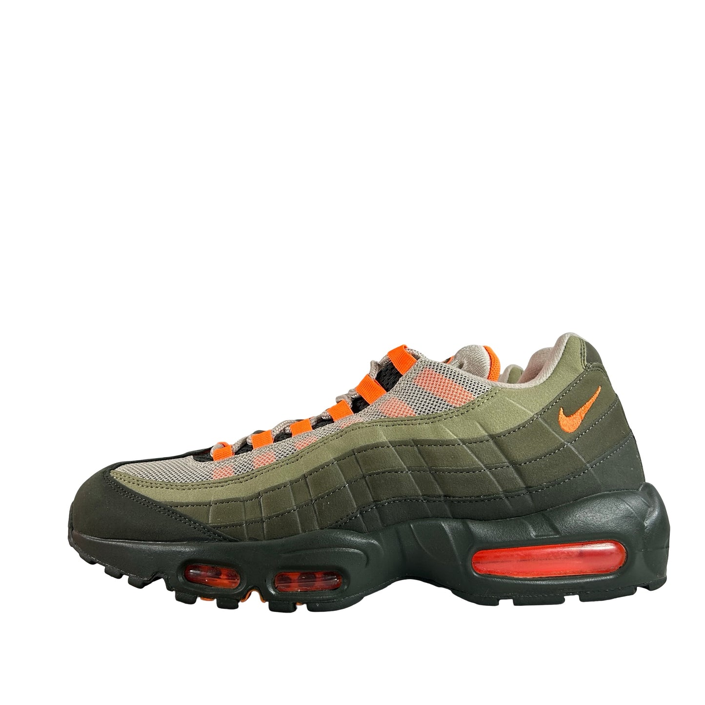 AT2865 200 Nike Air Max 95 OG Neutral Olive Total Orange [USED] - 11 M (Used)