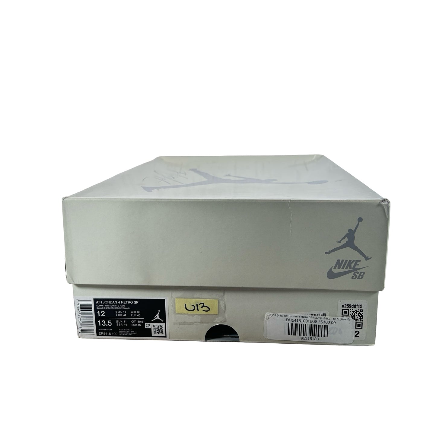 DR5415 100 Jordan 4 Retro SB Navy [USED] - 12 M (Used13)