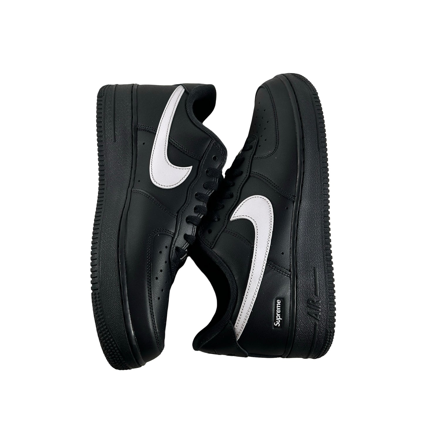 CU9225 002 Nike Air Force 1 Low Supreme Black White [USED] - 9 M (Used) (No Box)