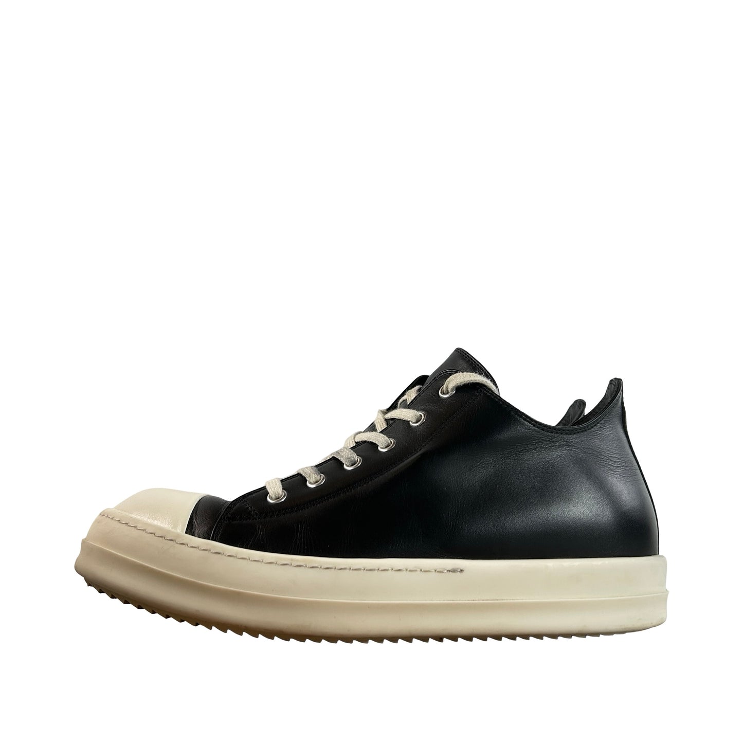 RU02C7891 LPO 911 Rick Owens Luxor Low Black Milk [USED] - 42 EU / 9 US (Used)