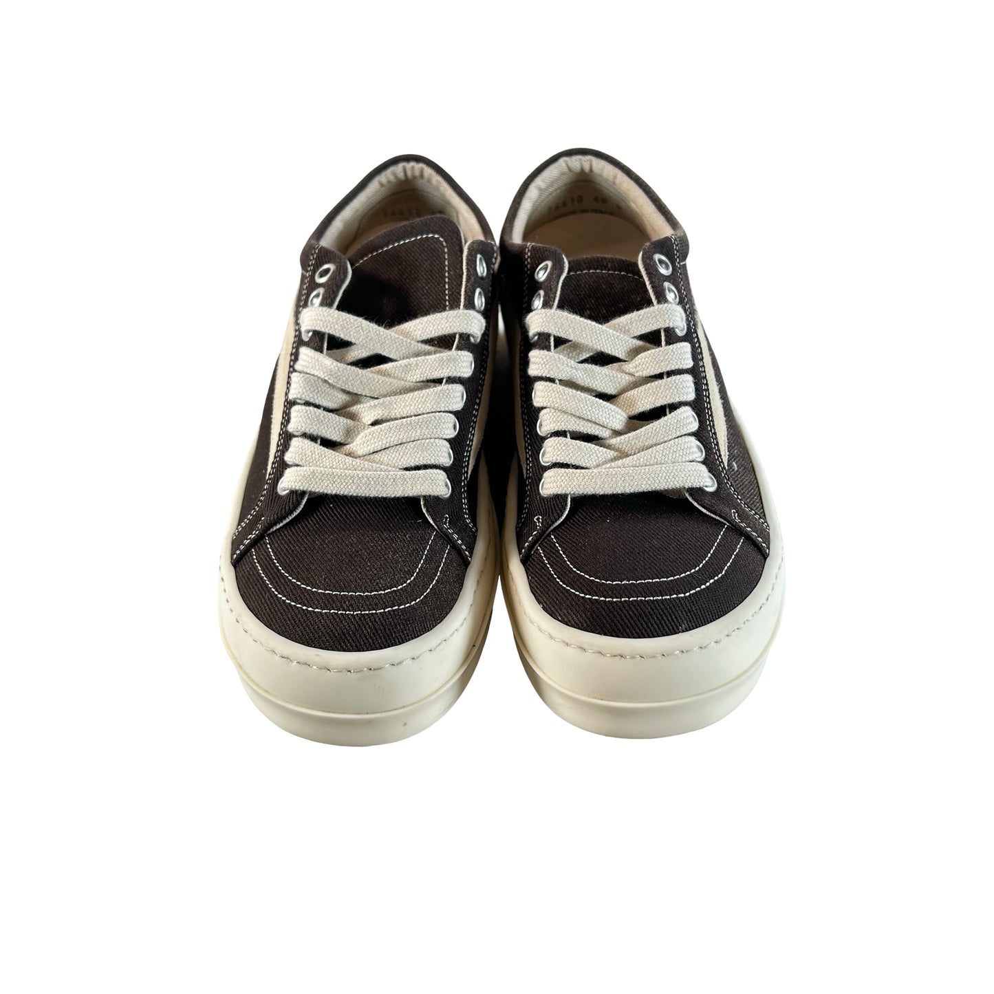 DU02E7803 DOLVS 73133 Rick Owens DRKSHDW Vintage Low Brown Milk [USED] - EU 40 (Used) (No Box)
