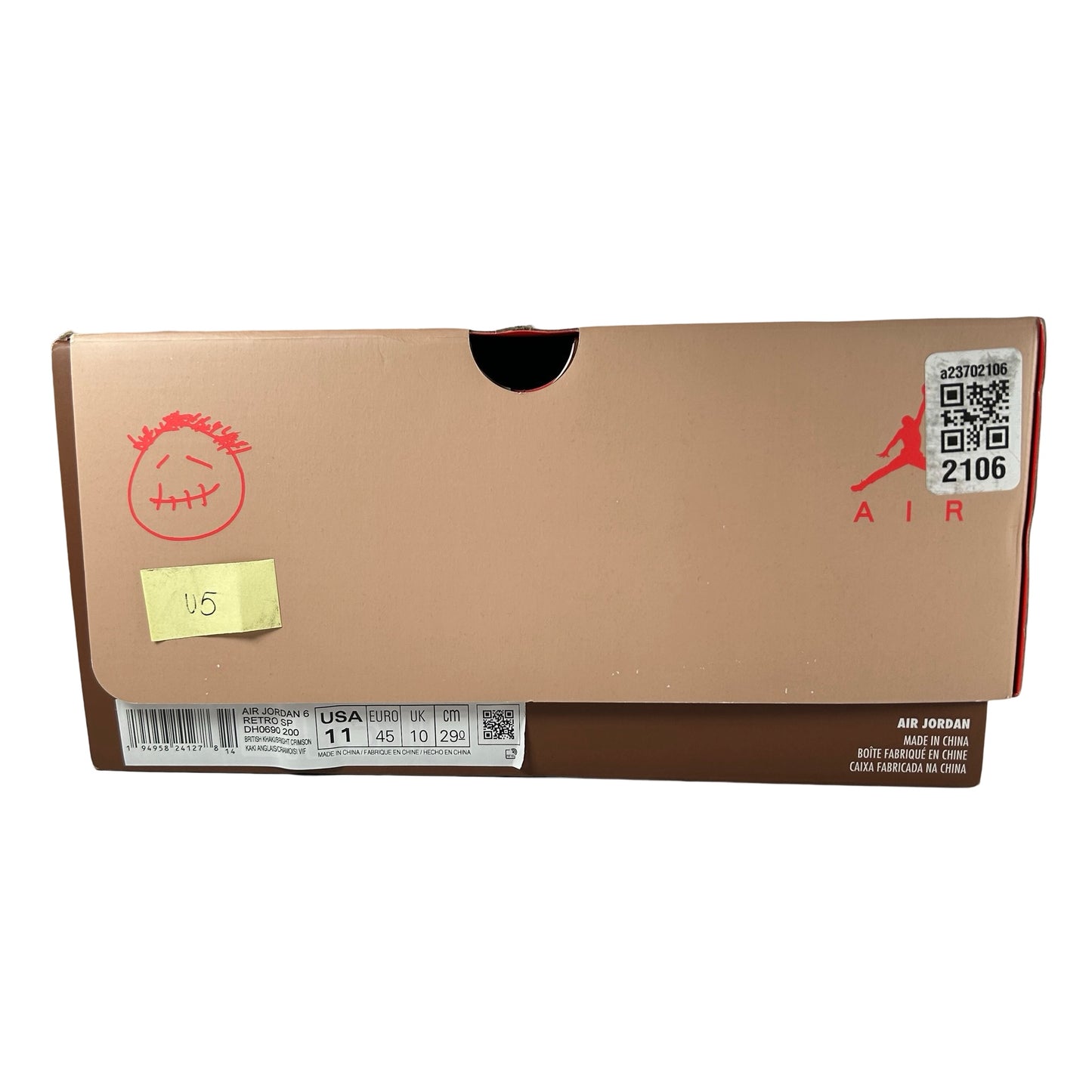DH0690 200 Jordan 6 Retro Travis Scott British Khaki [USED] - 11 M (Used5)