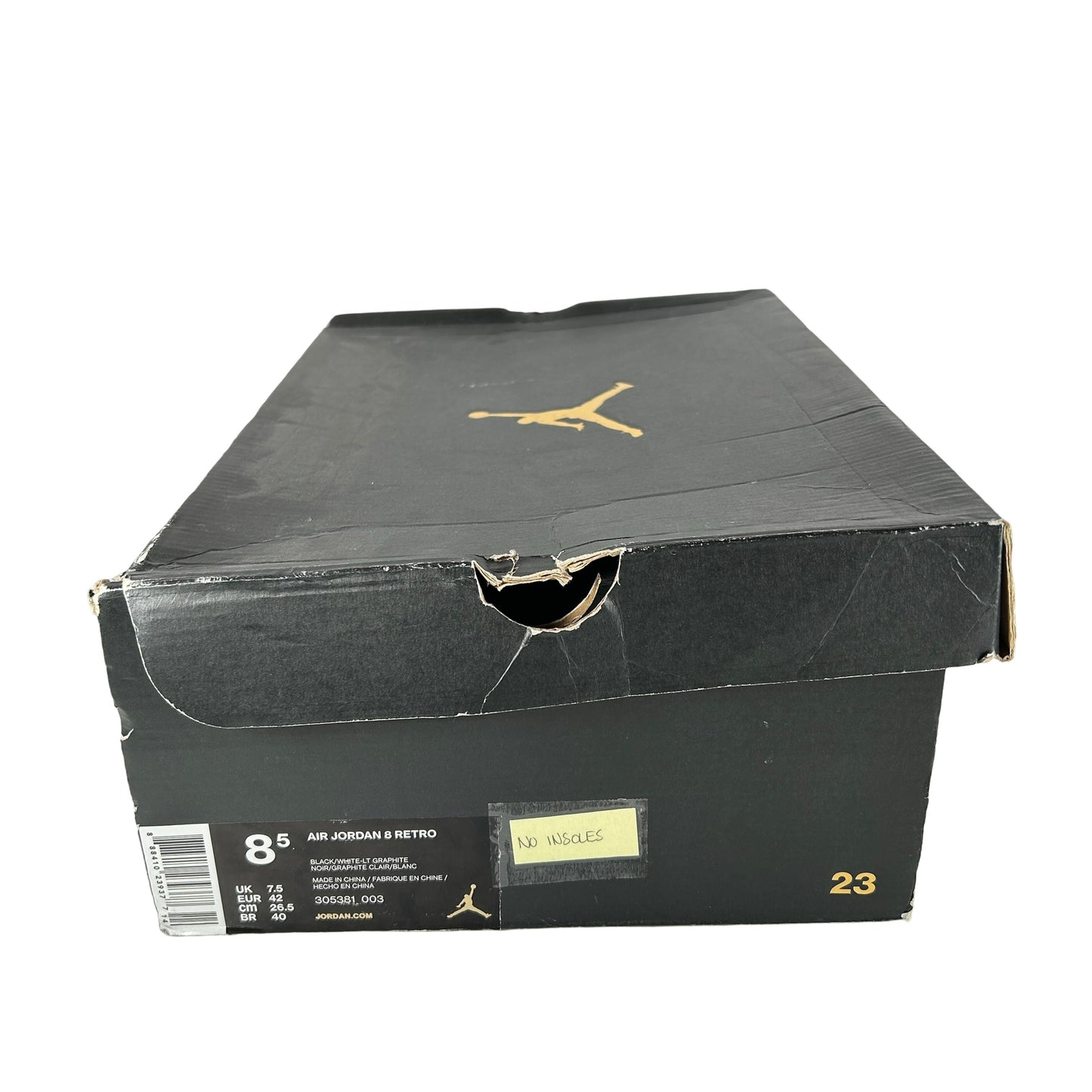 305381 003 Jordan 8 Retro Chrome (2015) [USED] - 8.5 M (Used) (No Insoles)