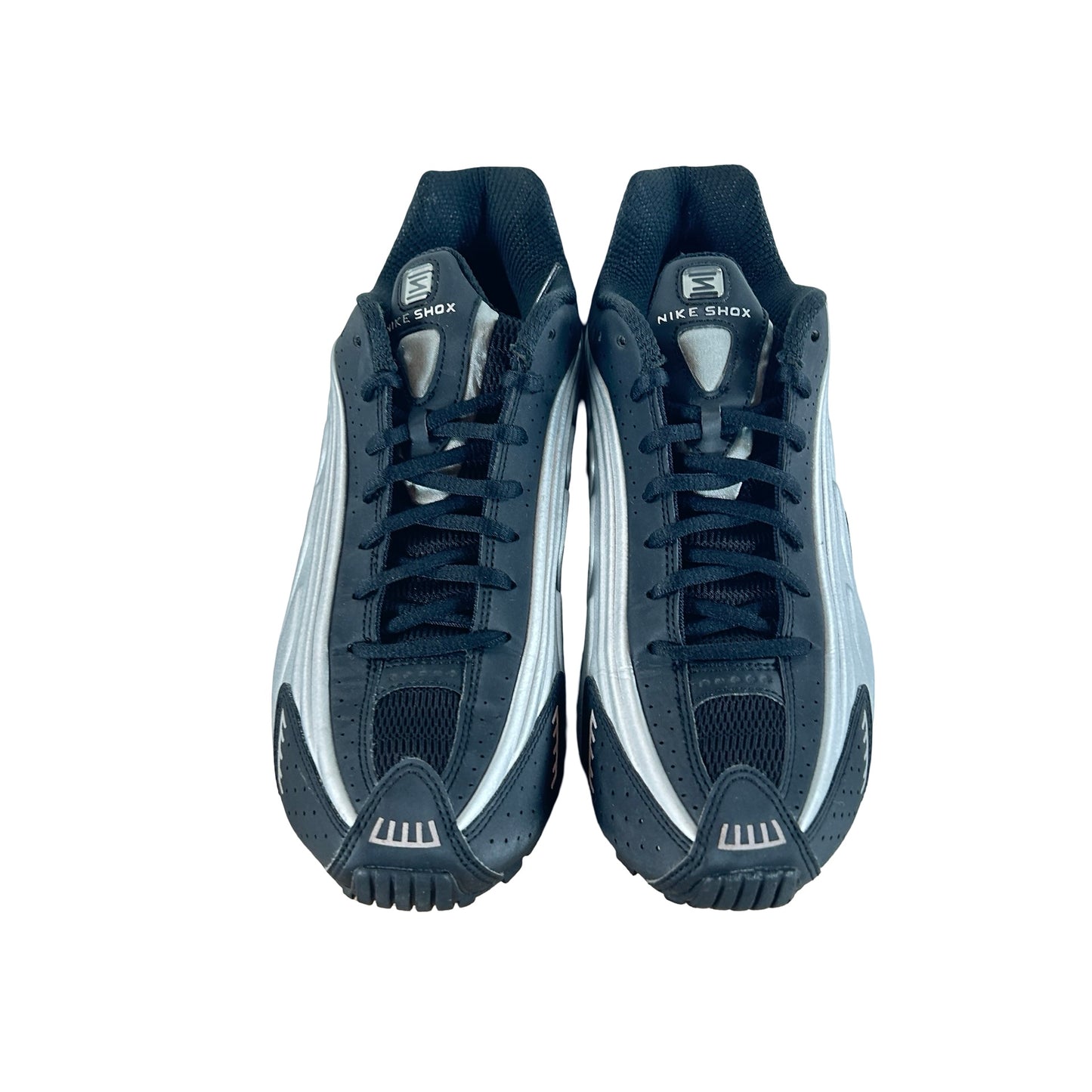 AR3565 006 Nike Shox R4 Metallic Silver Black Racer Blue (Women's) [USED] - 10 W (Used) (No Box)