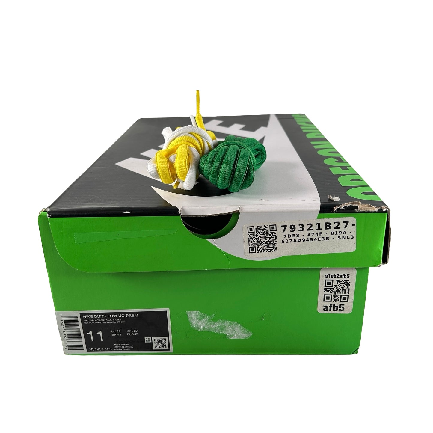 HV1454 100  Nike Dunk Low What the Duck Away University of Oregon PE [USED] - 11 M (Used)