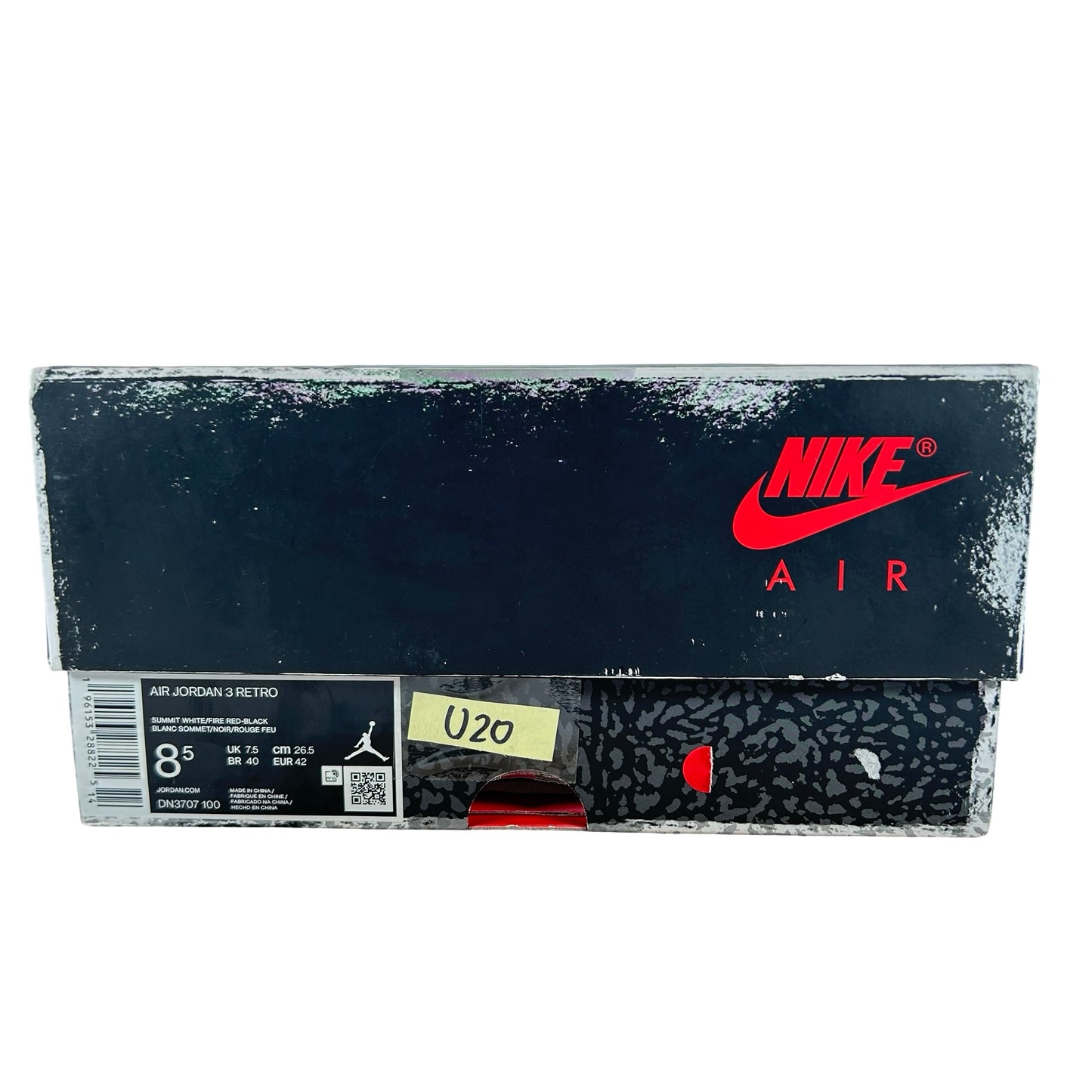 DN3707 100 Jordan 3 Retro White Cement Reimagined [USED] - 8.5 M (Used20)