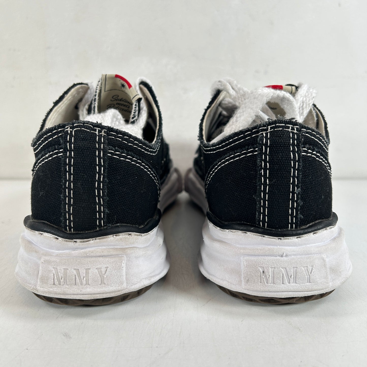 A05FW702 Maison Mihara Yasuhiro Hank OG Sole Canvas Low Black [USED] - 6.5 M (Used)