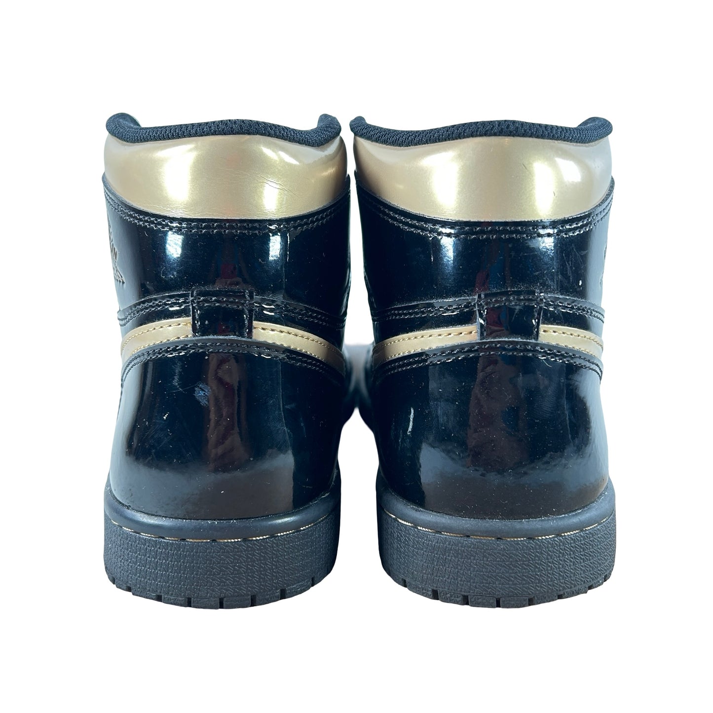 555088 032 Jordan 1 Black/Gold [USED] - 8 M (Used) (No Box)