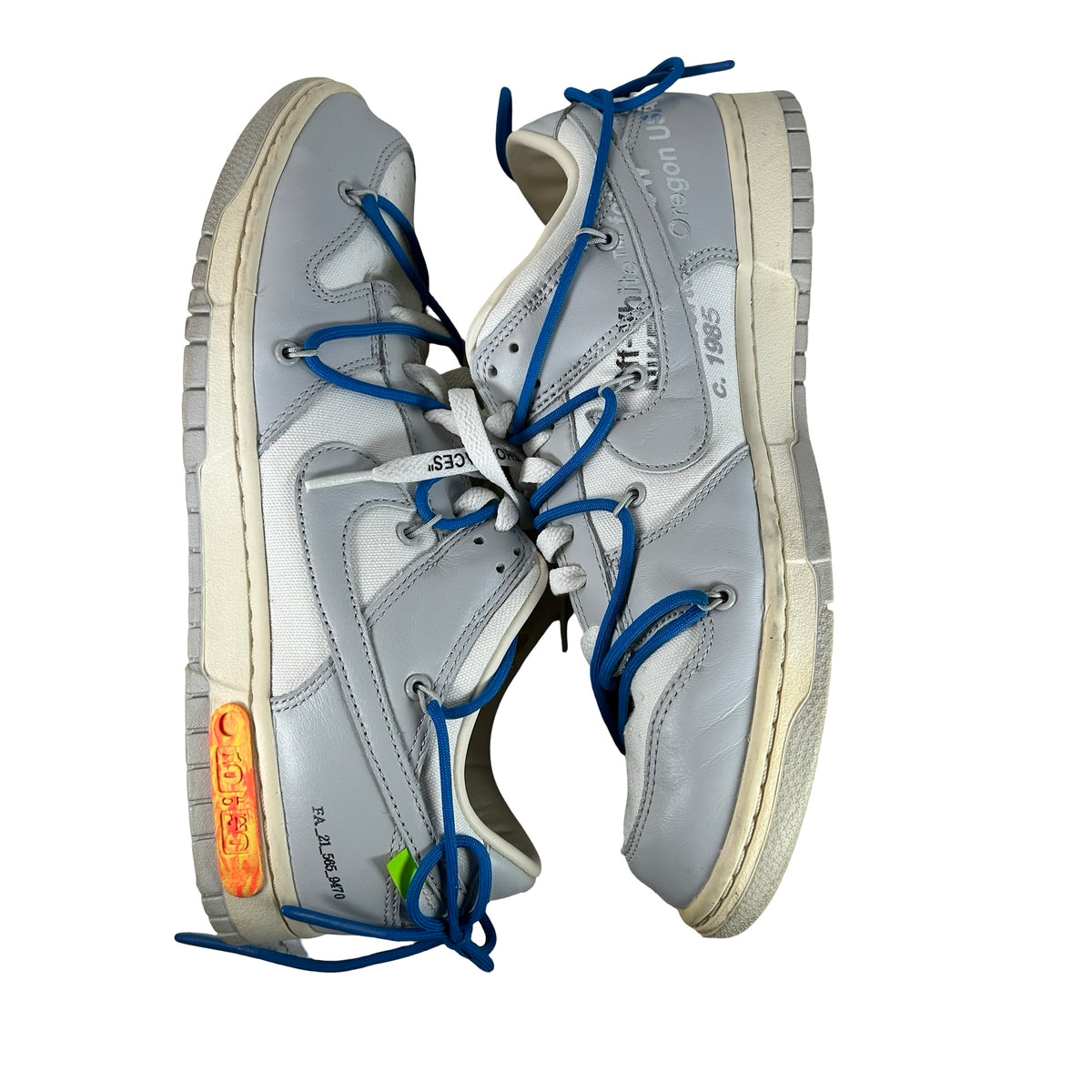 DM1602 112 Nike Dunk Low Off-White Lot 10 [USED] - 11.5 M (Used) (No Box)