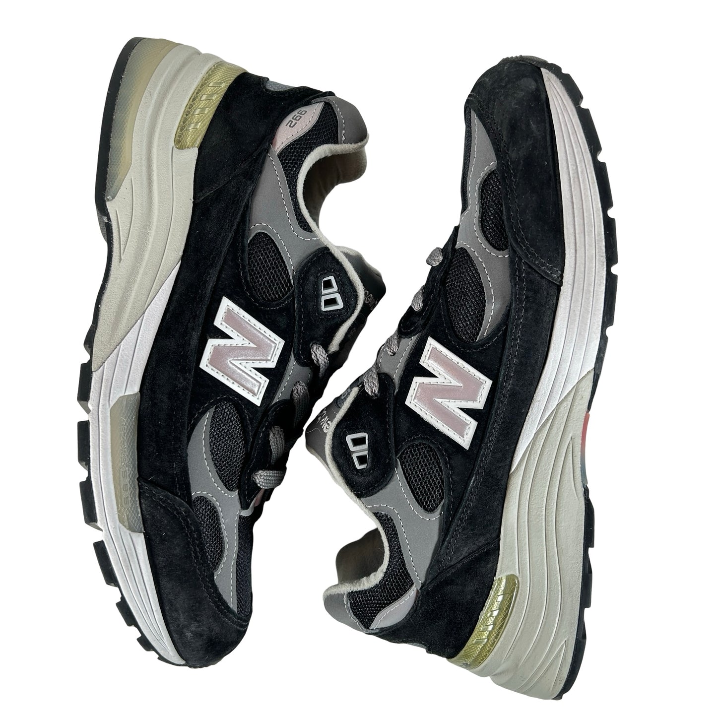 M992EB New Balance 992 Black Grey Suede [USED] - 9 M (Used)