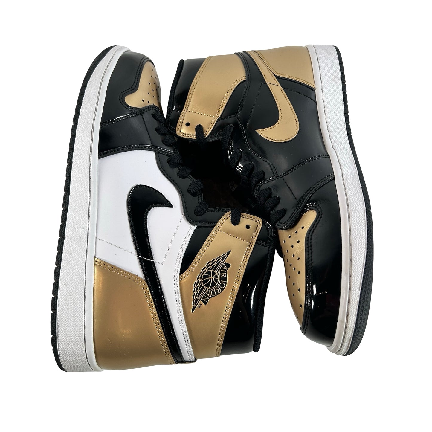 861428 007 Jordan 1 Retro High NRG Patent Gold Toe [USED] - 12 M (Used3)