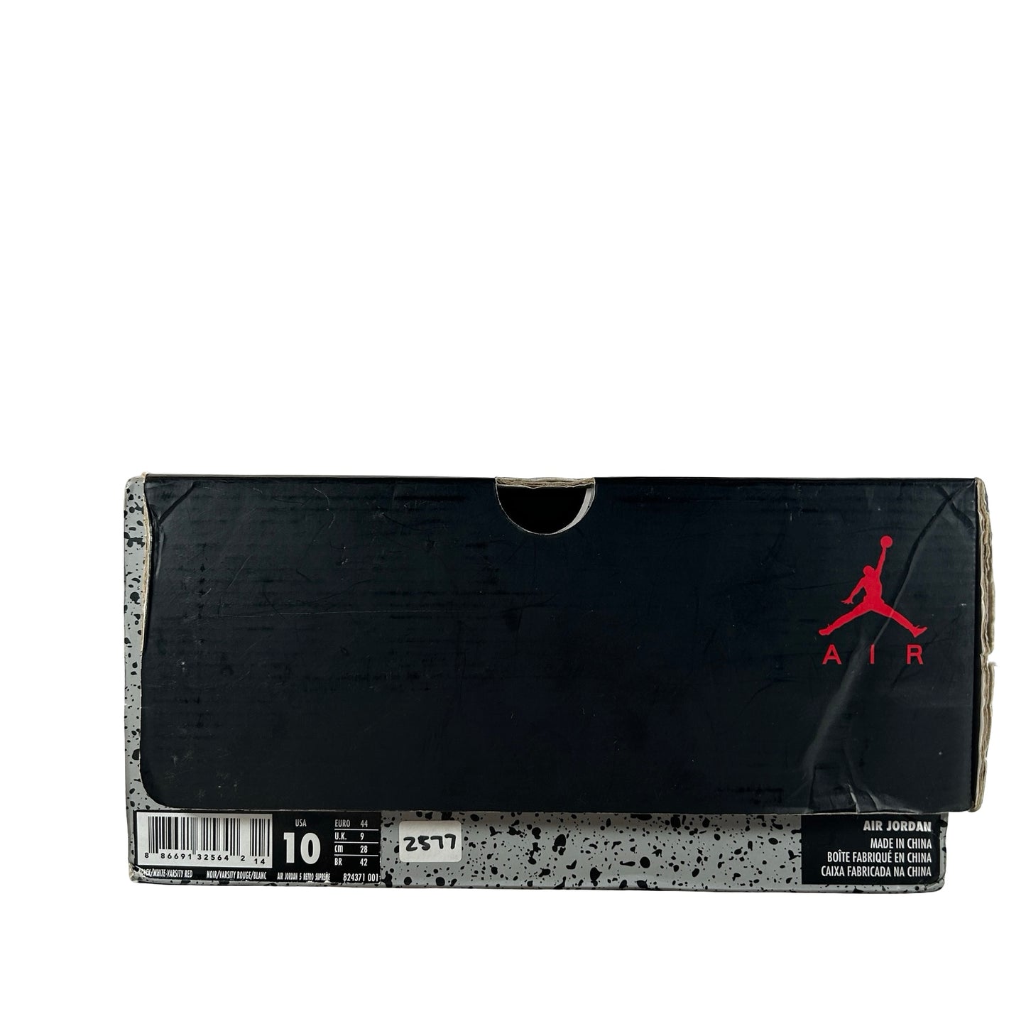 824371 001 Jordan 5 Retro Supreme Black [USED] - 10 M (Used)