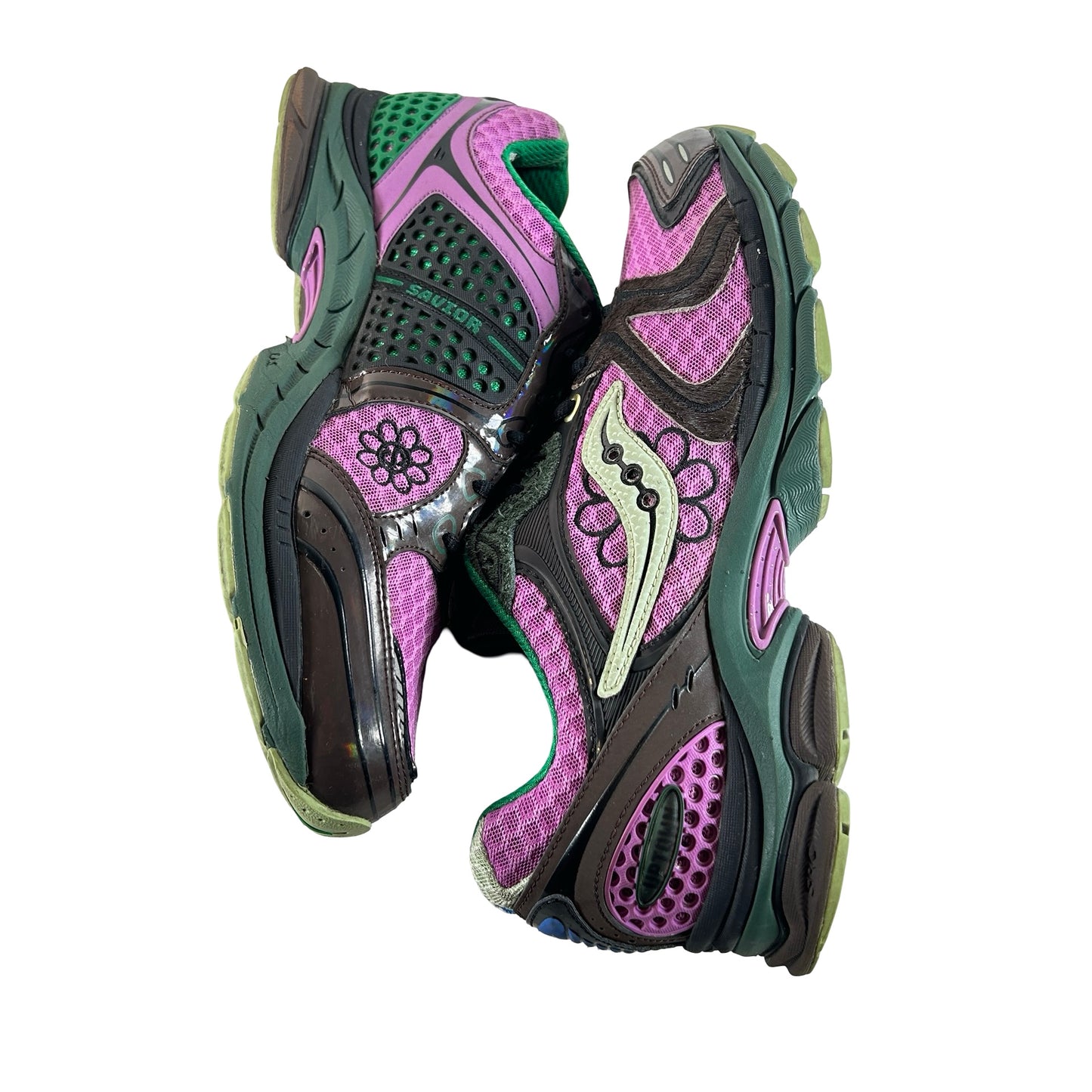S70966 3 Saucony ProGrid Triumph 4 Jae Tips Flowers Grow Uptown Perilla [USED] - 11 M (Used)