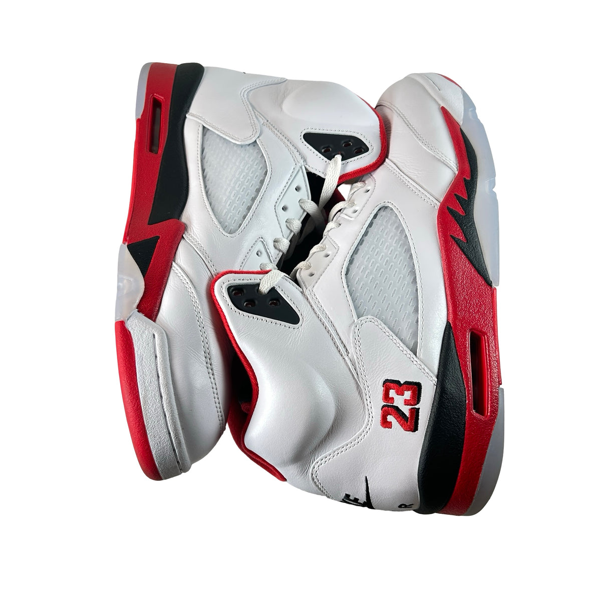 HQ7978 101 Jordan 5 Retro Fire Red Black Tongue (2025) [USED] - 13 M (Used) (No Box)