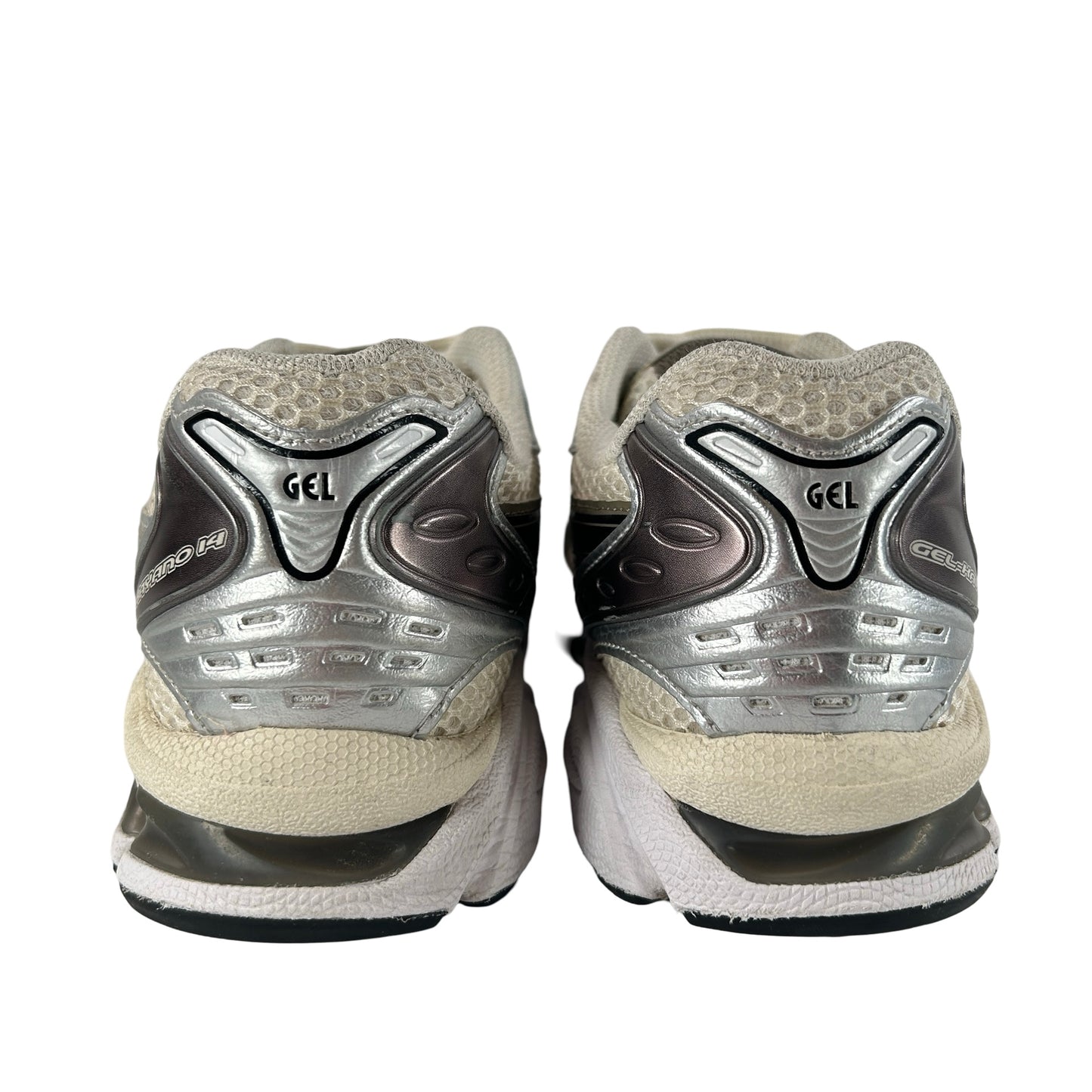 1201A019 108 ASICS Gel-Kayano 14 Cream Black Metallic Plum [USED] - 6 M (Used) (No Box)