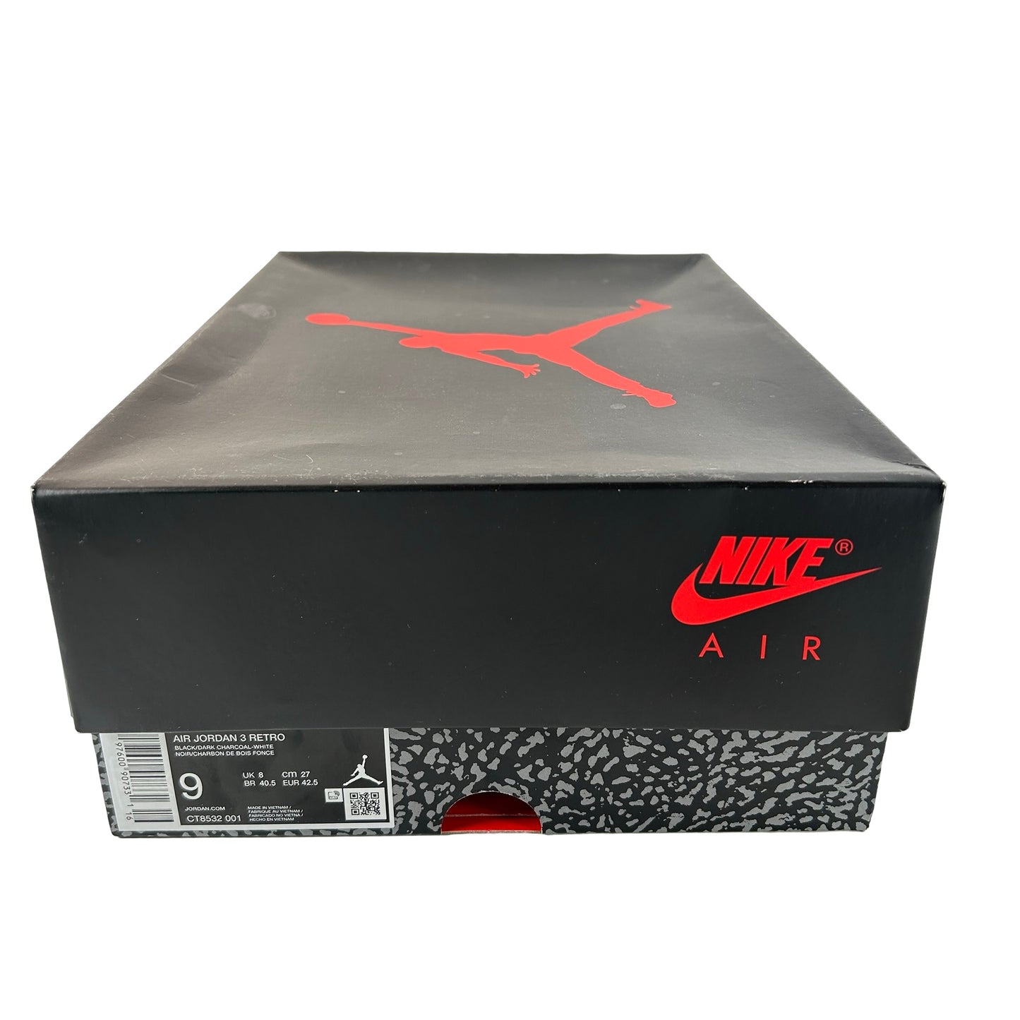 CT8532 001 Jordan 3 Retro Black Cat (2025) [USED] - 9 M (Used)
