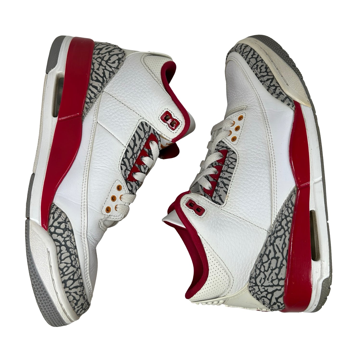 CT8532 126 Jordan 3 Retro Cardinal Red [USED] - 9.5 M (Used) (No Box)