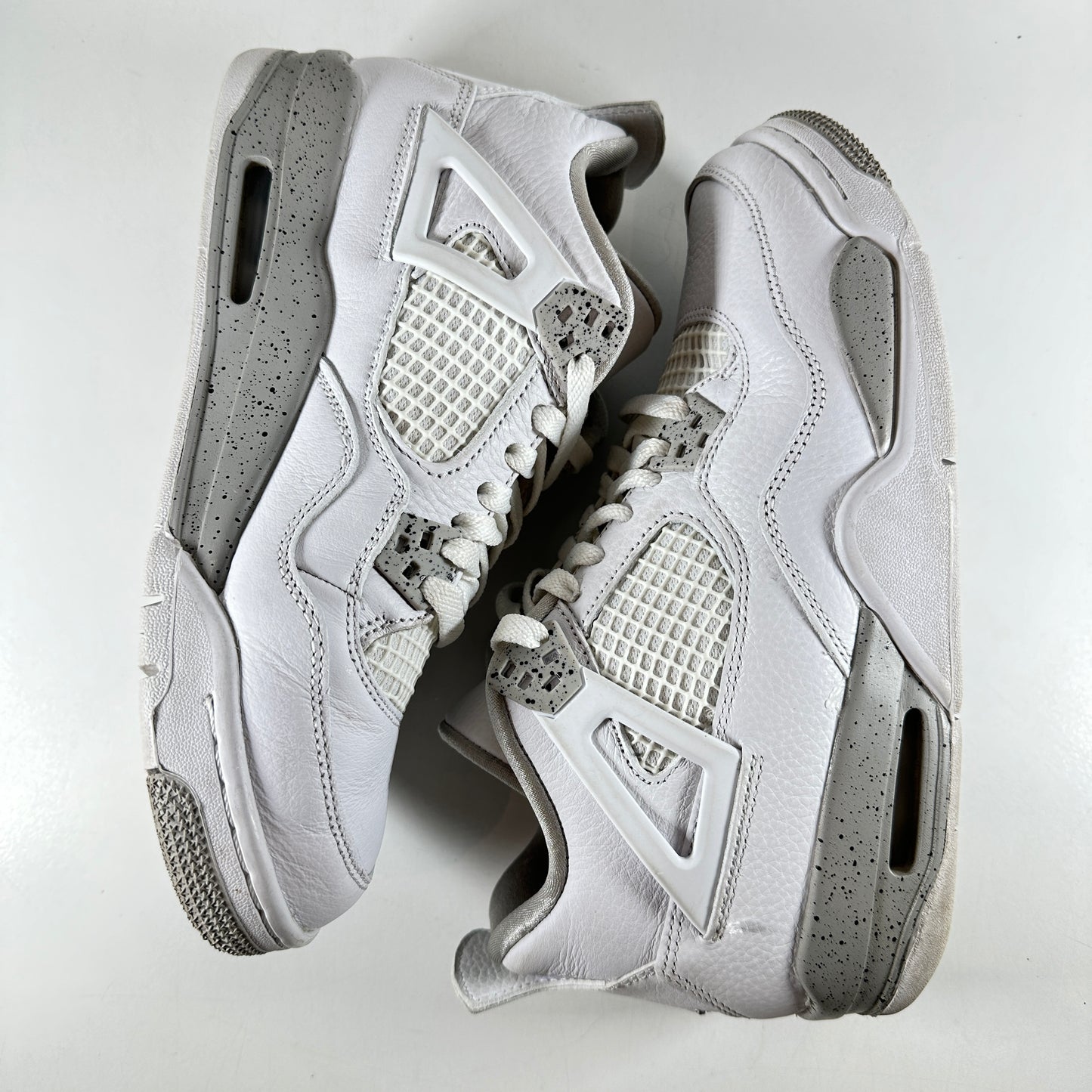 DJ4699 100 Jordan 4 Retro White Oreo (2021) (GS) [USED] - 7Y (Used2)