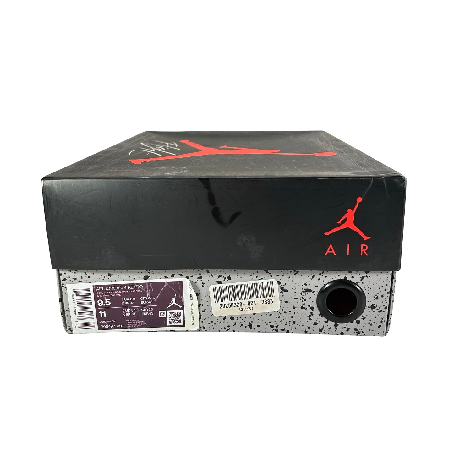 308497 007 Jordan 4 Retro Cool Grey (2019) [USED] - 9.5 M (Used)