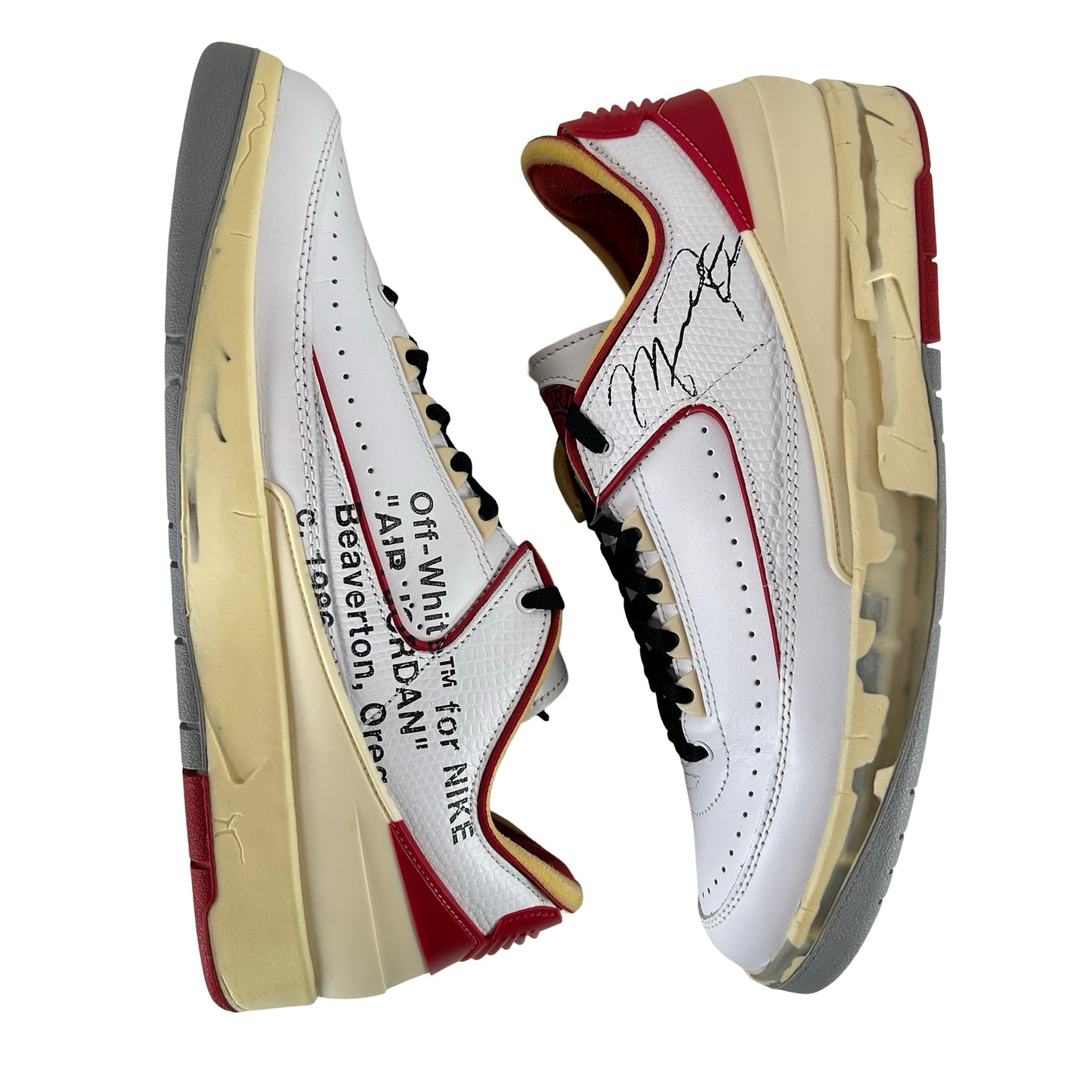 DJ4375 106 Jordan 2 Retro Low SP Off-White White Red [USED] - 10.5 M (Used)