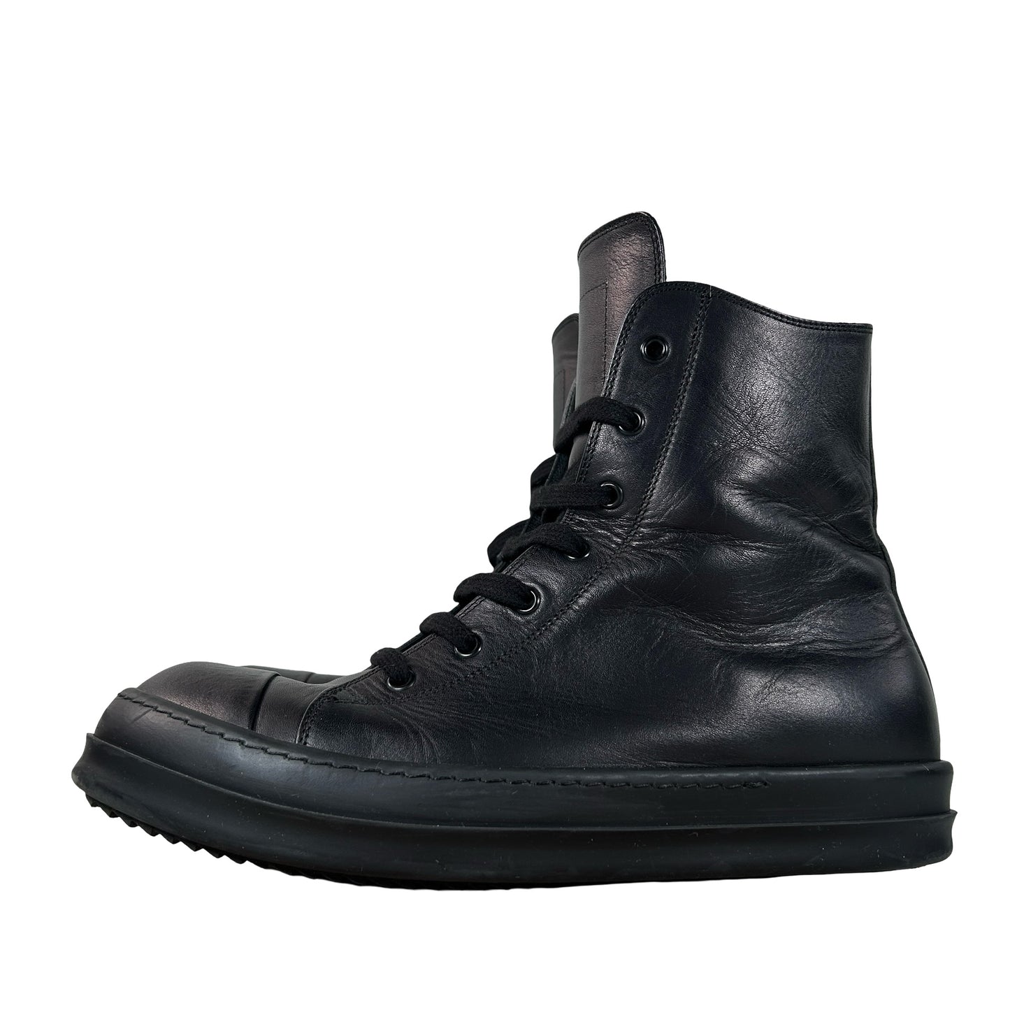 RR01E5890 LCH Rick Owens Black Temple Sneakers [USED] - EU 43 (Used)