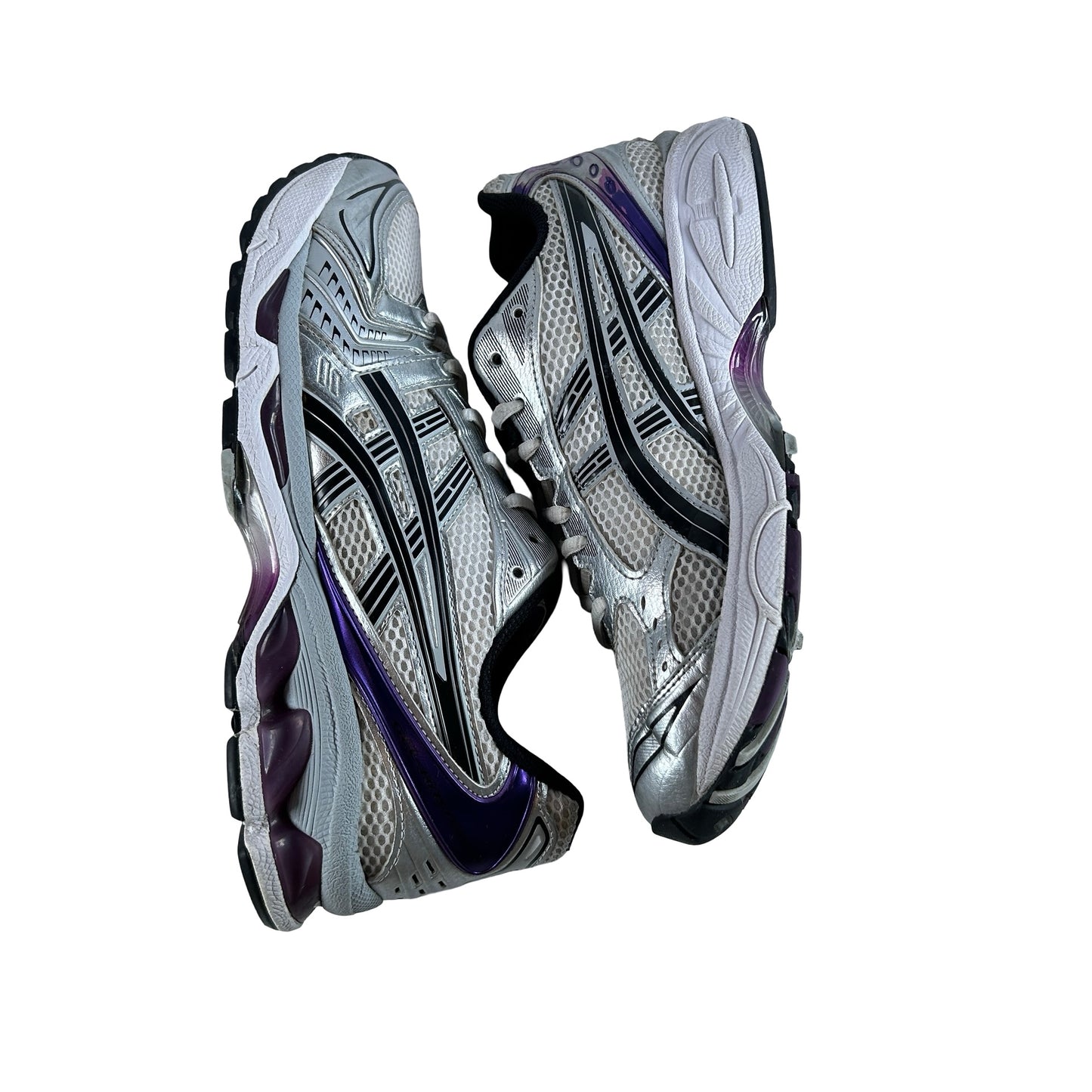 1202A056 111 ASICS Gel-Kayano 14 White Dark Grape (Women's) [USED] - 10 W (Used)
