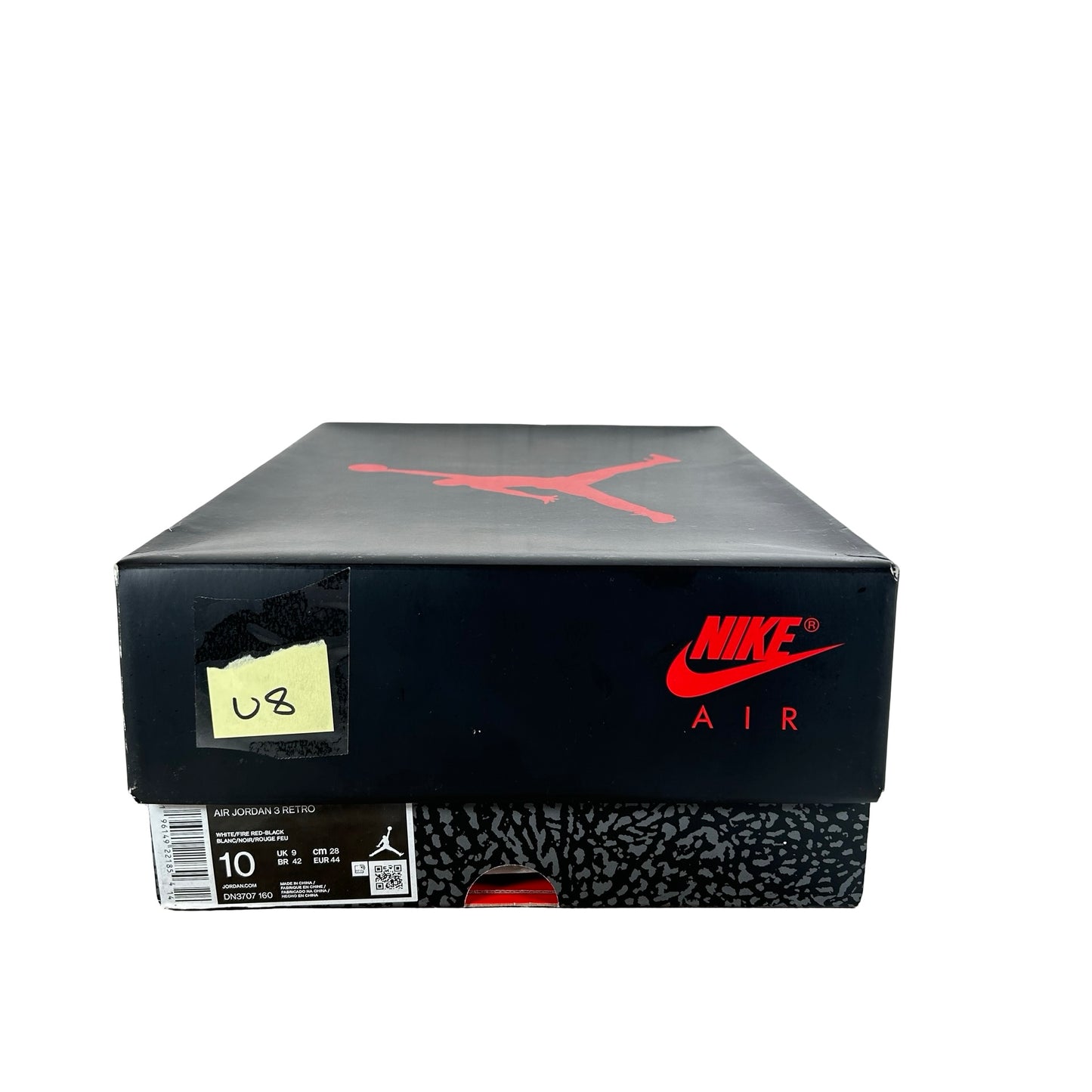 DN3707 160 Jordan 3 Retro Fire Red (2022) [USED] - 10 M (Used8)