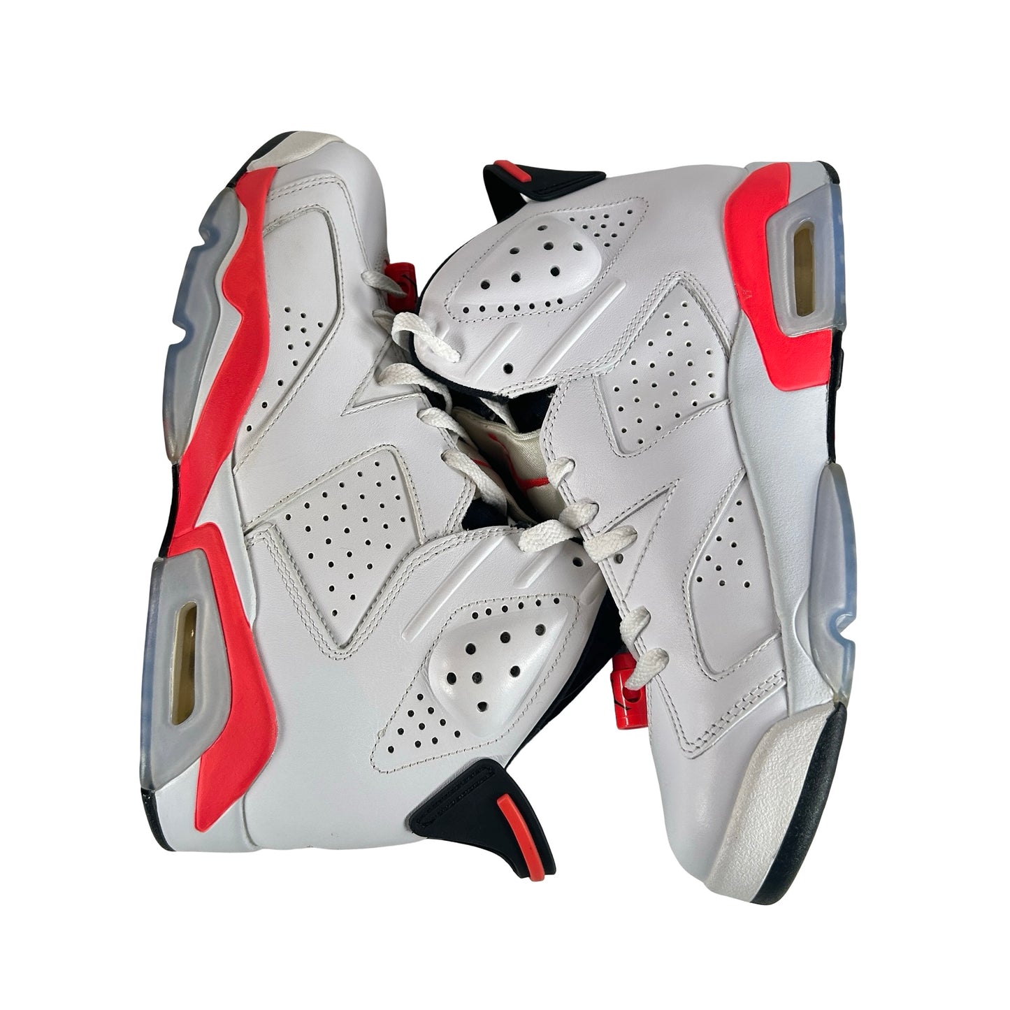 384664 123 Jordan 6 Retro Infrared White (2014) [CONDITIONAL] - 8 M (Yellowing)