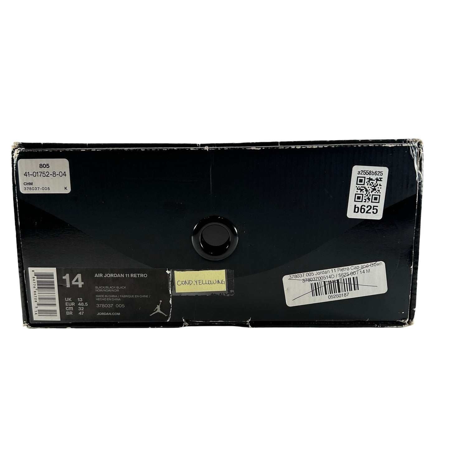 378037 005 Jordan 11 Retro Cap and Gown [CONDITIONAL] - 14 M (Yellowing)