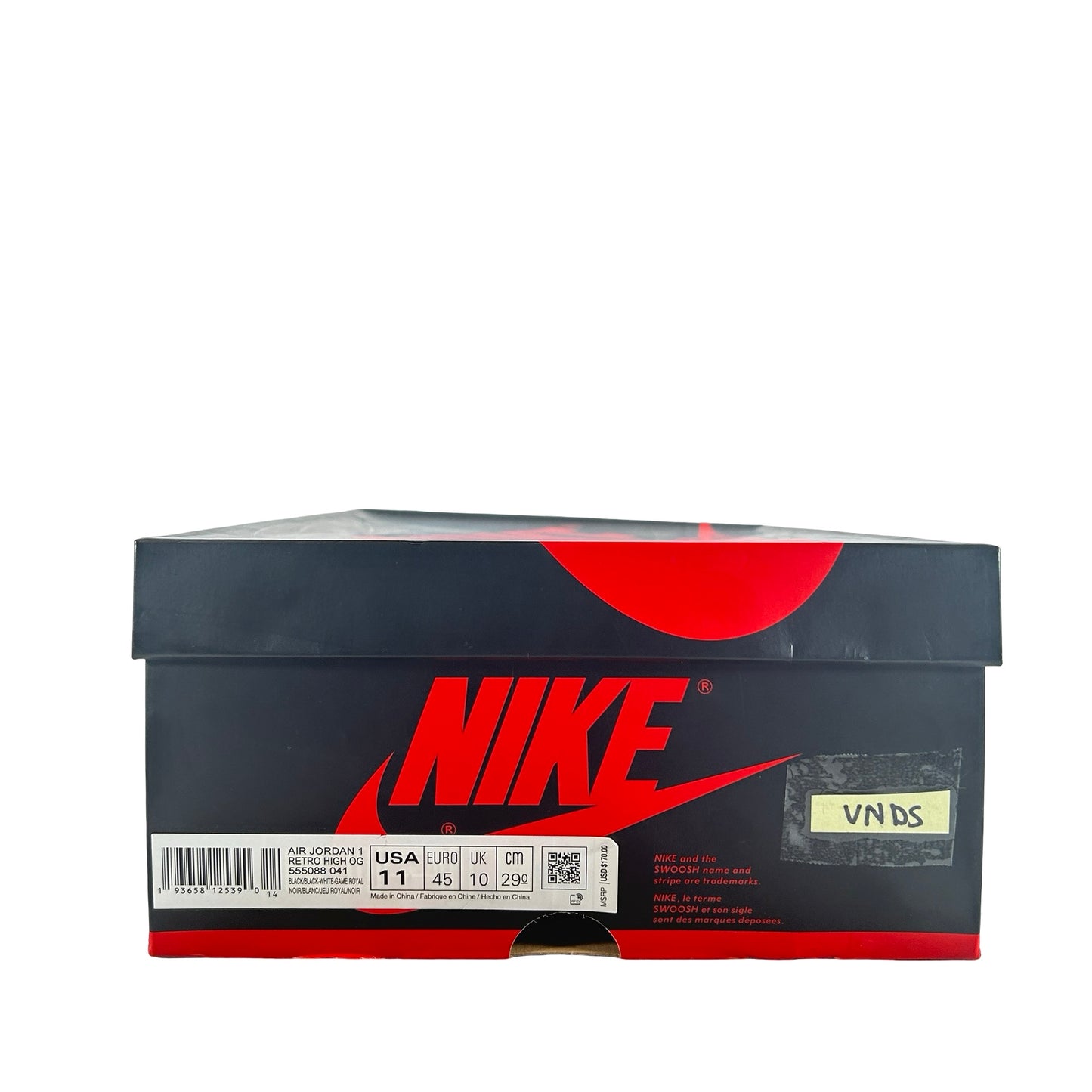 555088 041 Jordan 1 Royal Toe [USED] - 11 M (VNDS)