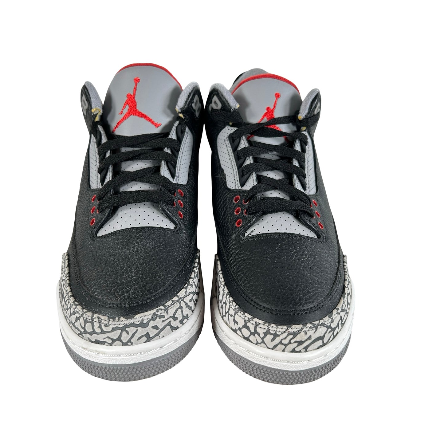854262 001 Jordan 3 Black Cement 2018 [CONDITIONAL] - 8 M (Yellowing Heel Tabs) (No Box)