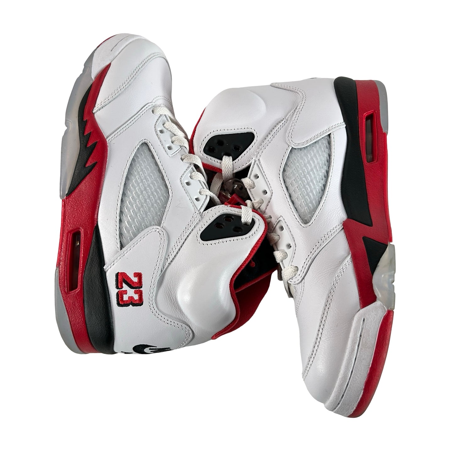 HQ7978 101 Jordan 5 Retro Fire Red Black Tongue (2025) [USED] - 8 M (Used2)