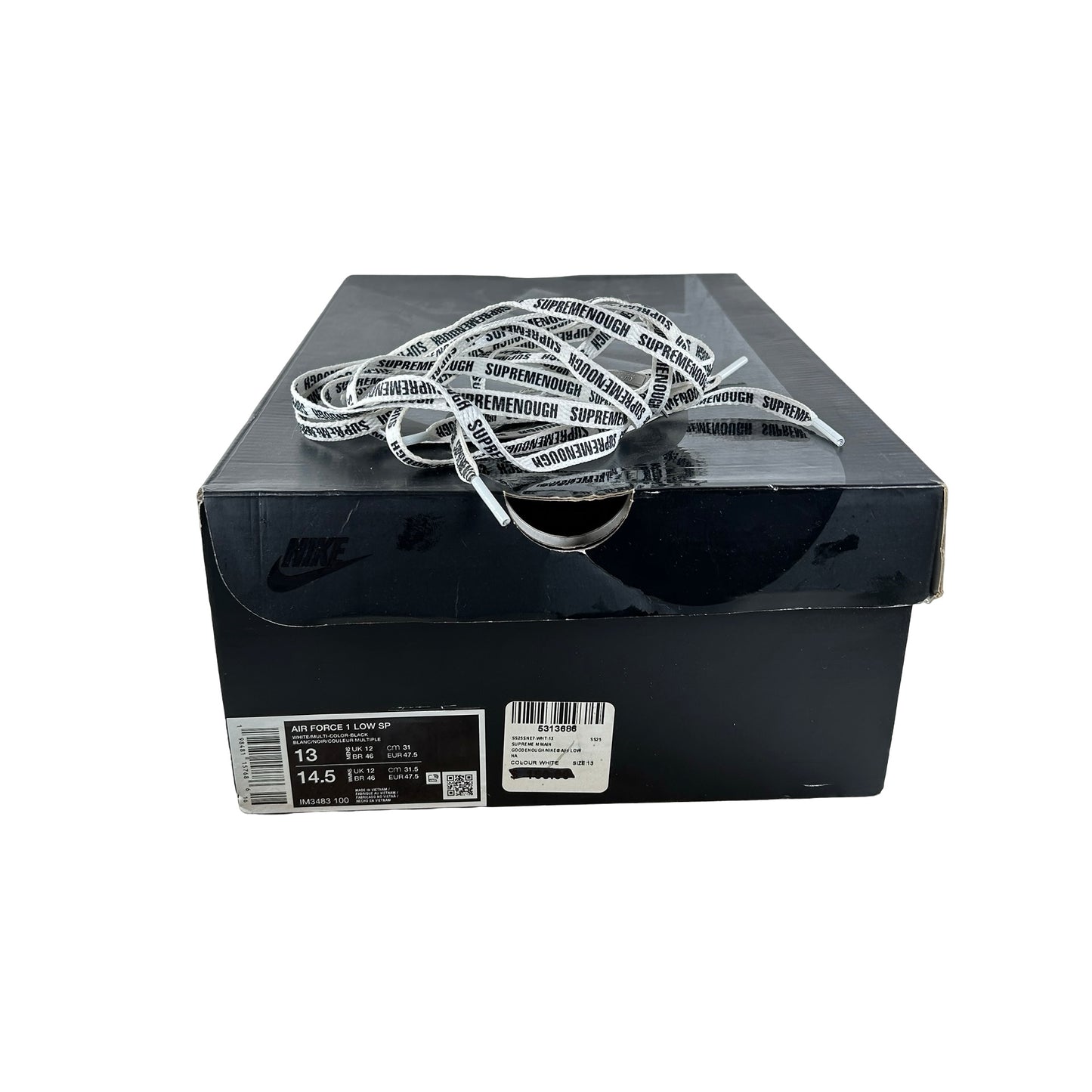 IM3483 100 Nike Air Force 1 Low Supreme GOODENOUGH [USED] - 13 M (Used)