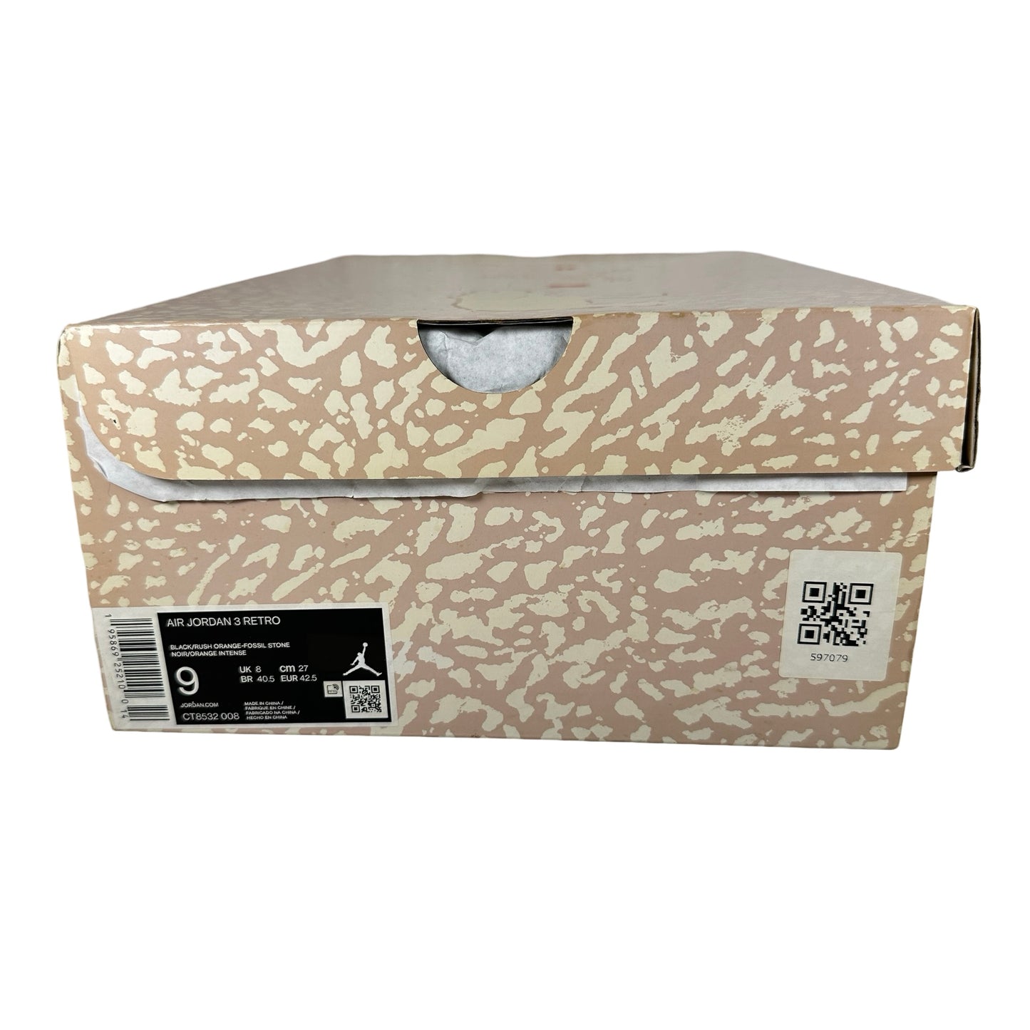 CT8532 008 Jordan 3 Retro Desert Elephant [USED] - 9 M (Used)