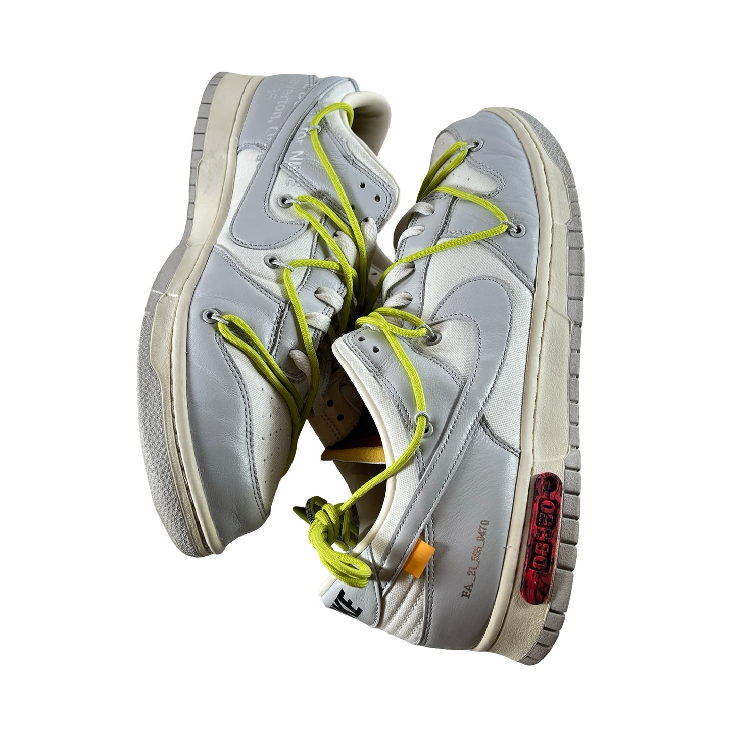 DM1602 106 Nike Dunk Low Off-White Lot 8 [USED] - 13 M (Used)