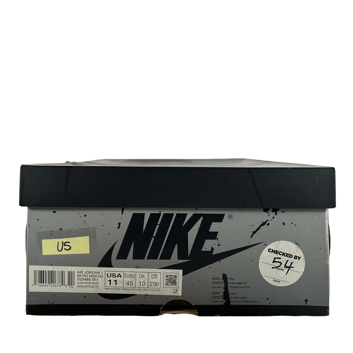 DZ5485 051 Jordan 1 Retro High OG Washed Black [USED] - 11 M (Used5)