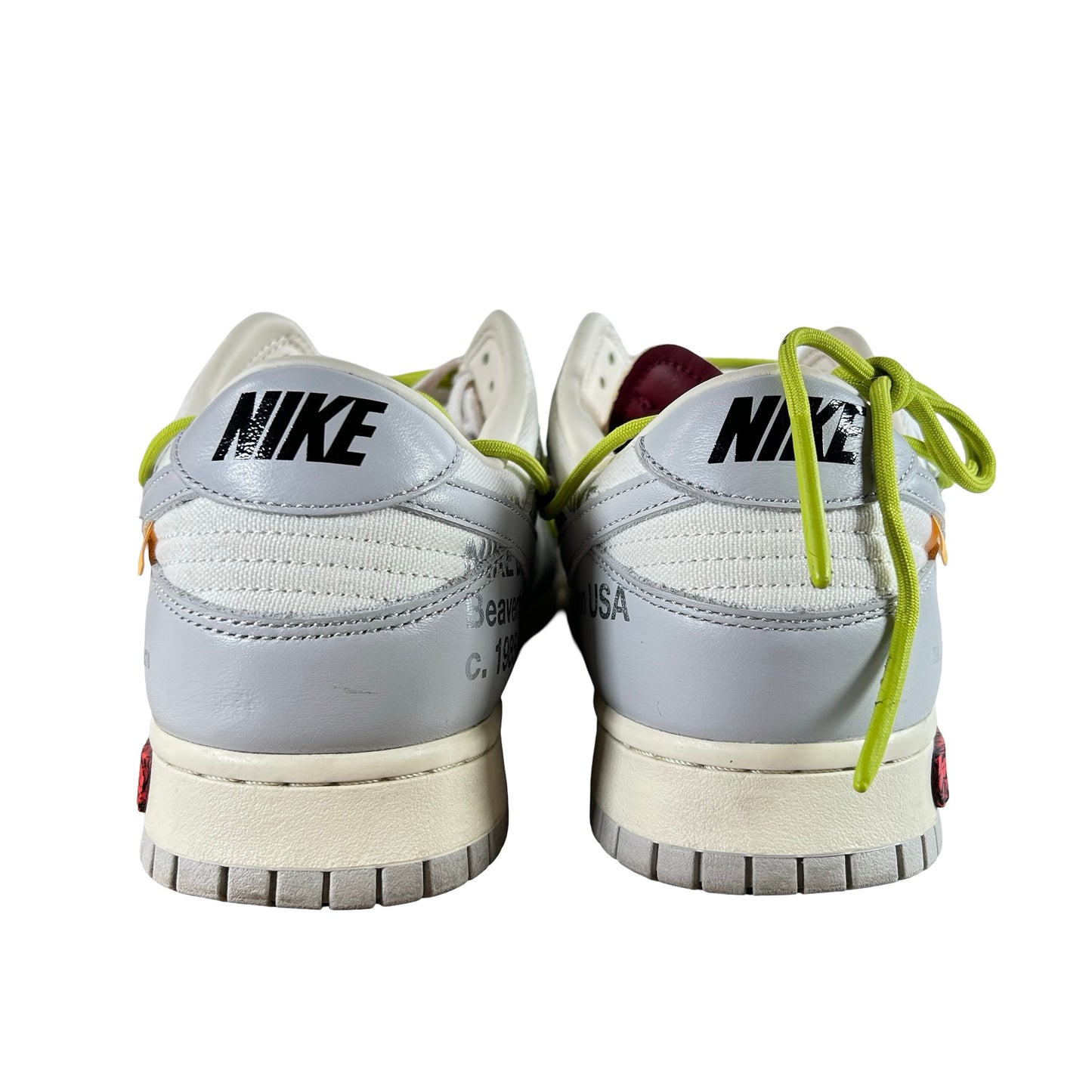 DM1602 106 Nike Dunk Low Off-White Lot 8 [USED] - 13 M (Used)